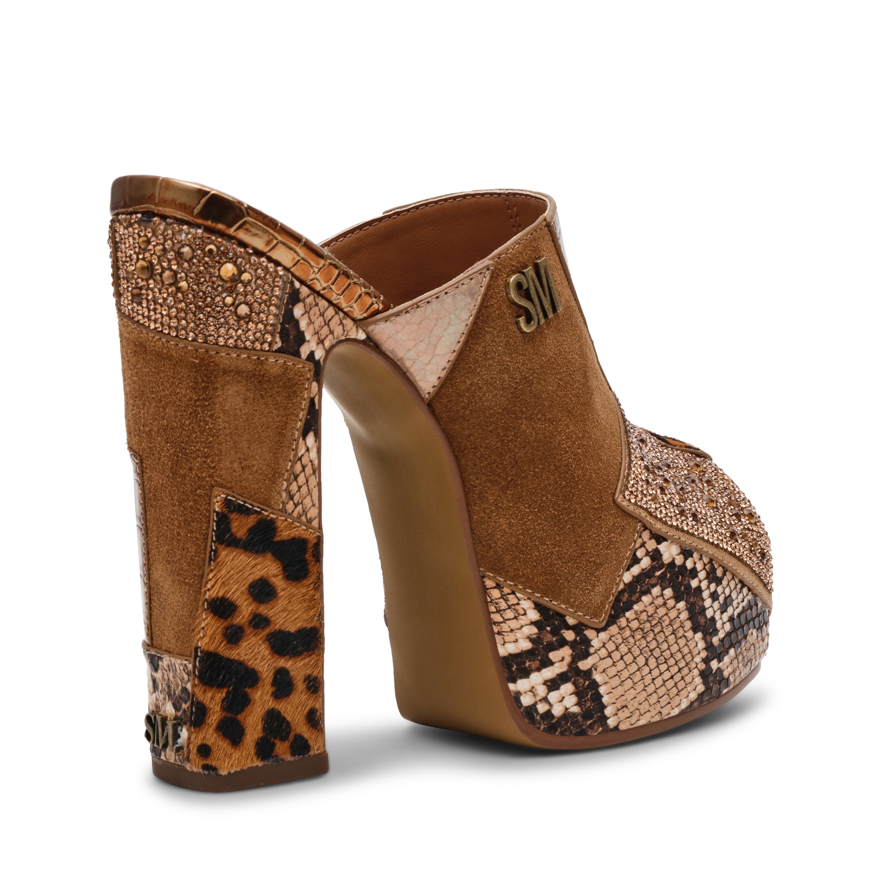 Telescope Gold Multi Heeled Sandal