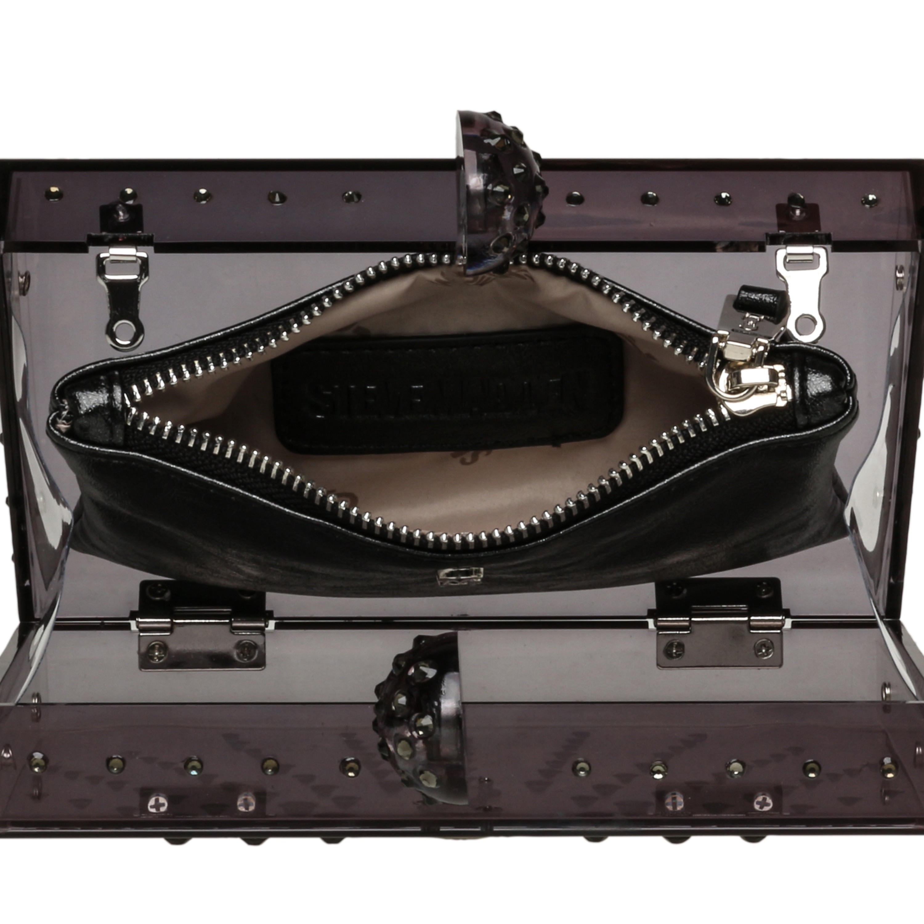 Bangels Black/Silver Clutches & Wallets