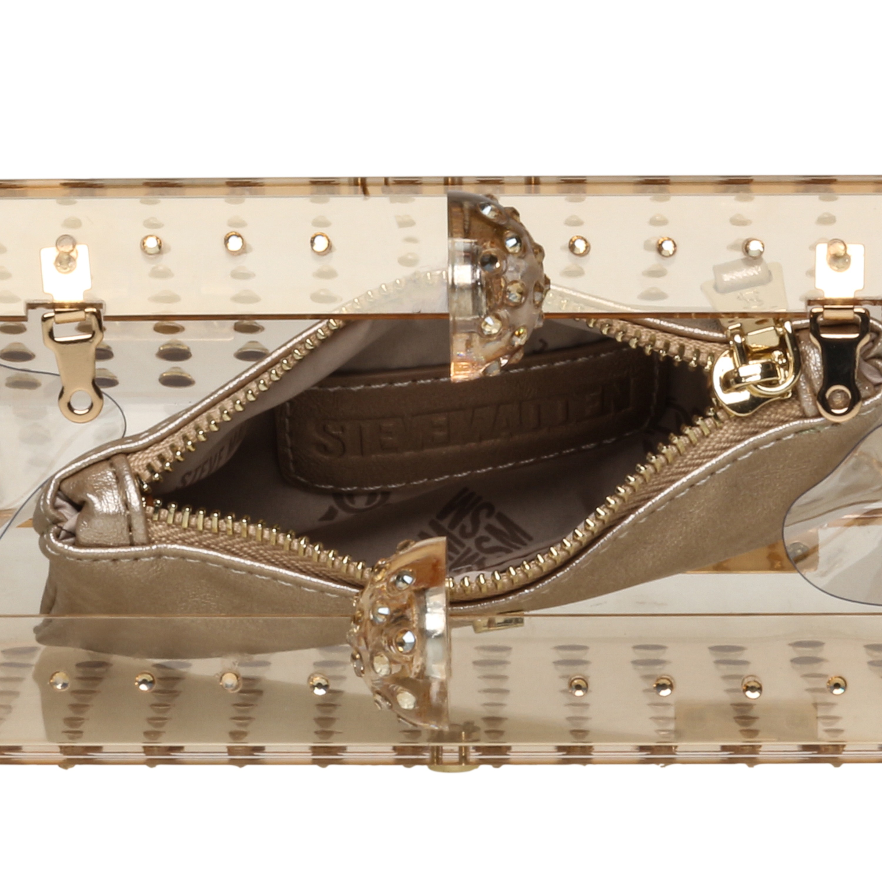 Bteaser Gold Clutches & Wallets