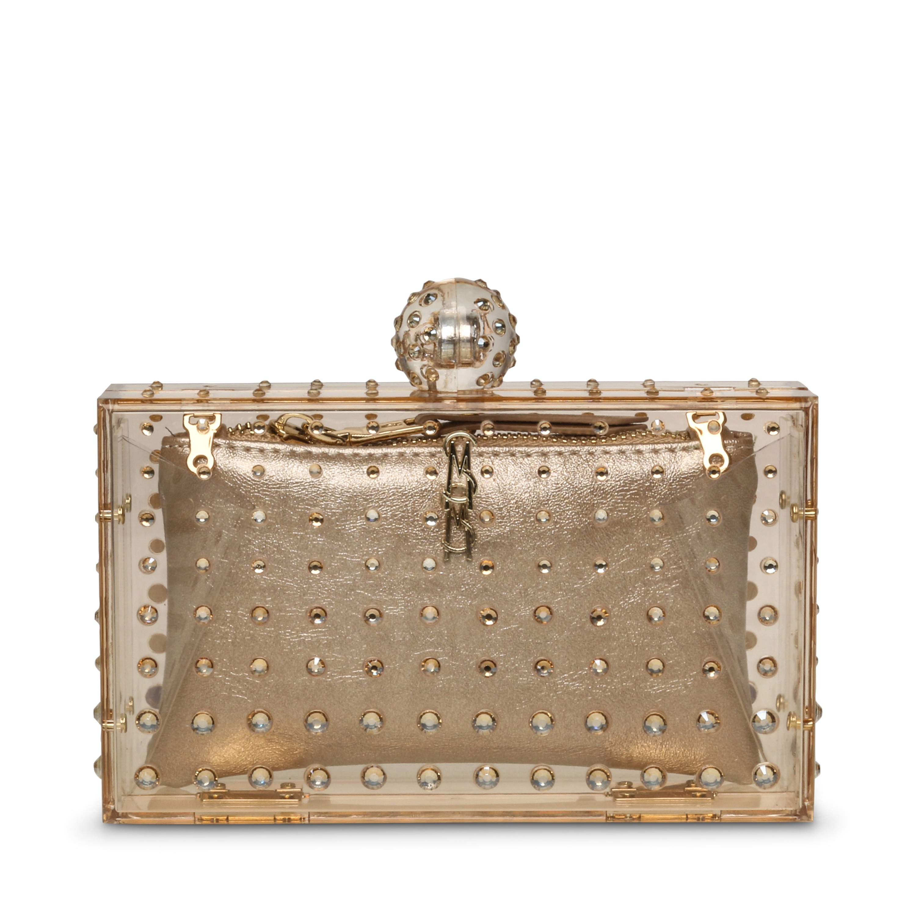 Bteaser Gold Clutches & Wallets