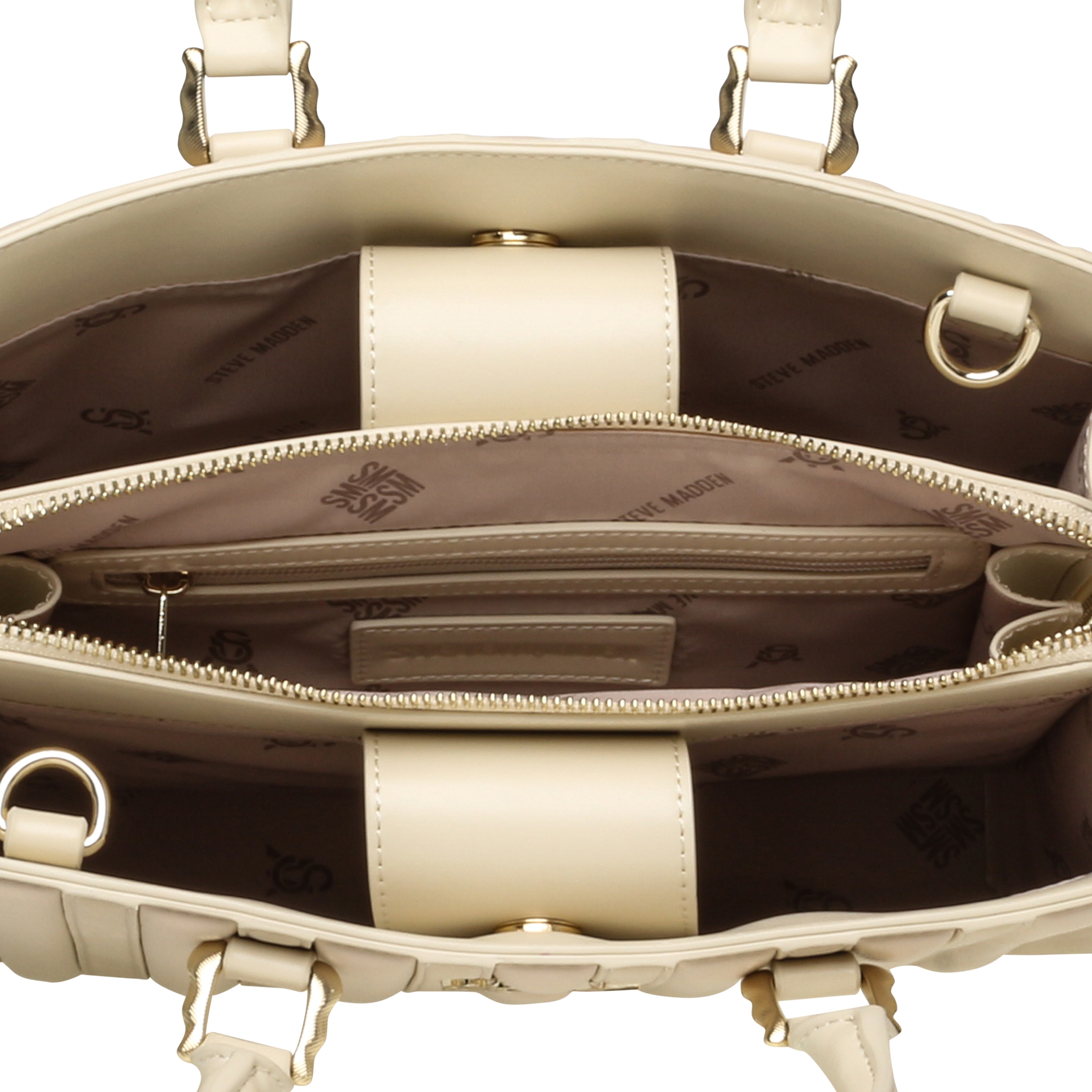 BLINGER Beige Gold Tote