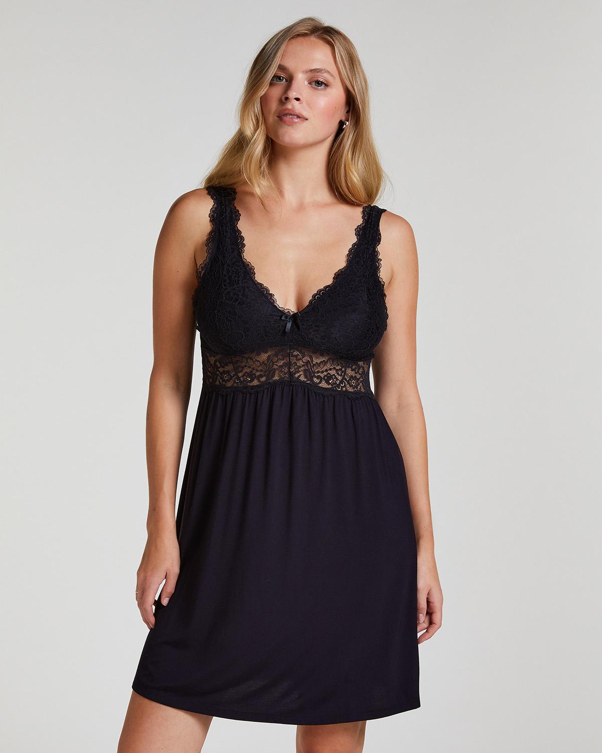Black Nora Lace Slip Dress