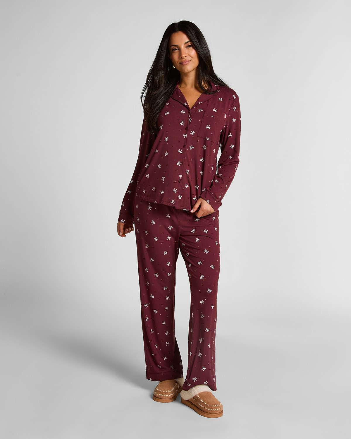 Maroon Essential Jersey Pants
