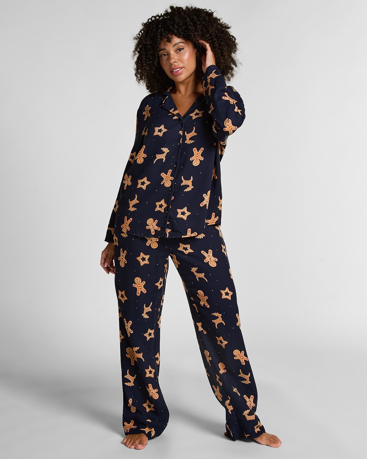 Gingerbread Pyjama Set - Blue