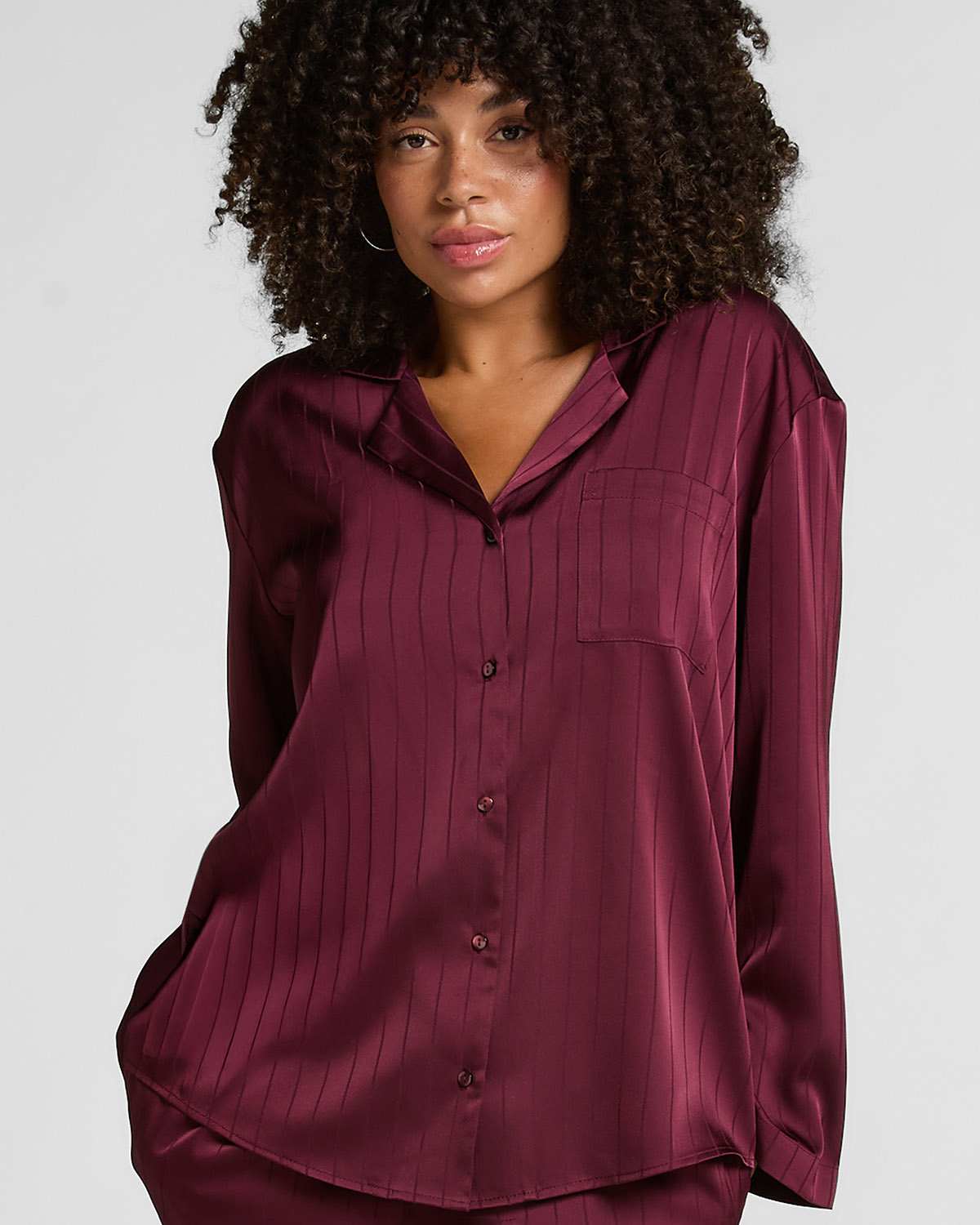 Purple Satin Pinstripe Jacket