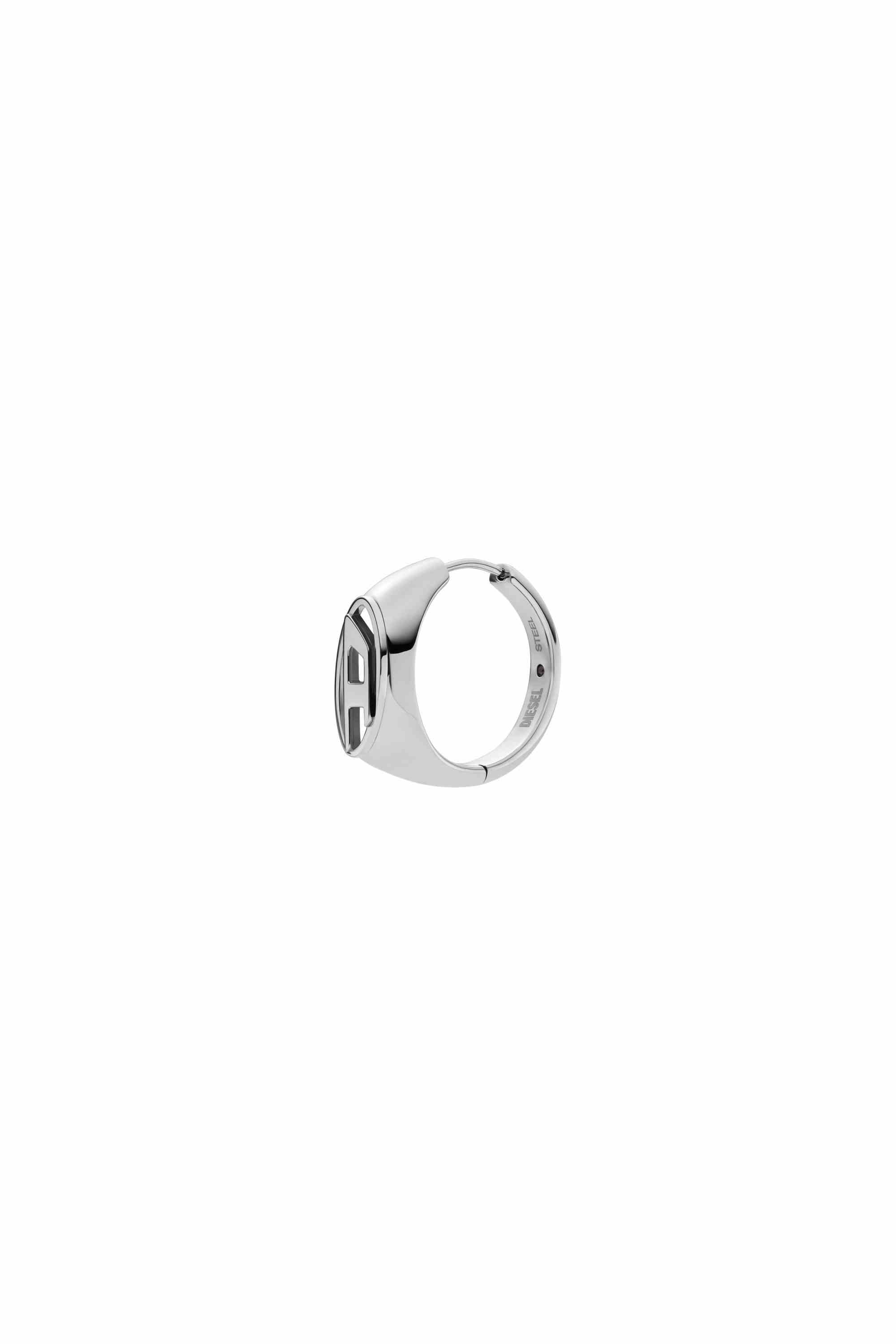 Silver Stainless Steel Hoop Earring