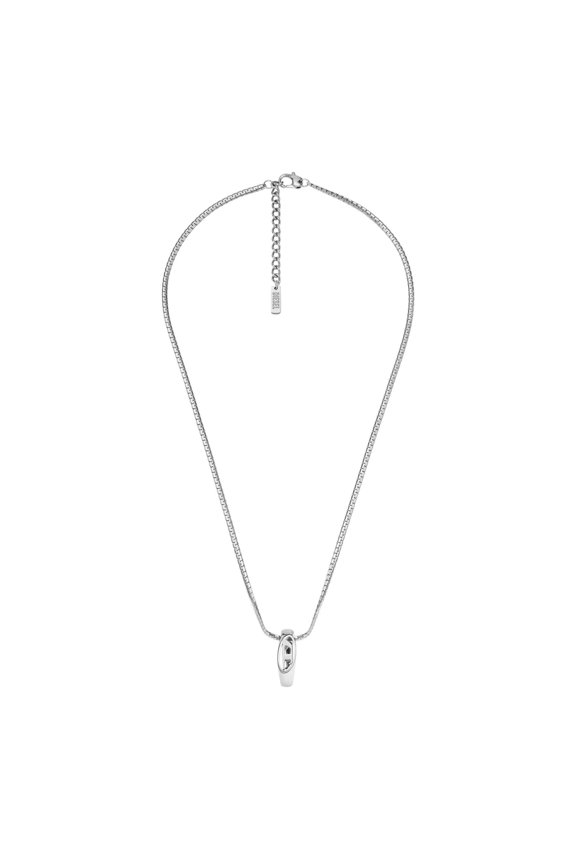 Silver Stainless Steel Pendant Necklace