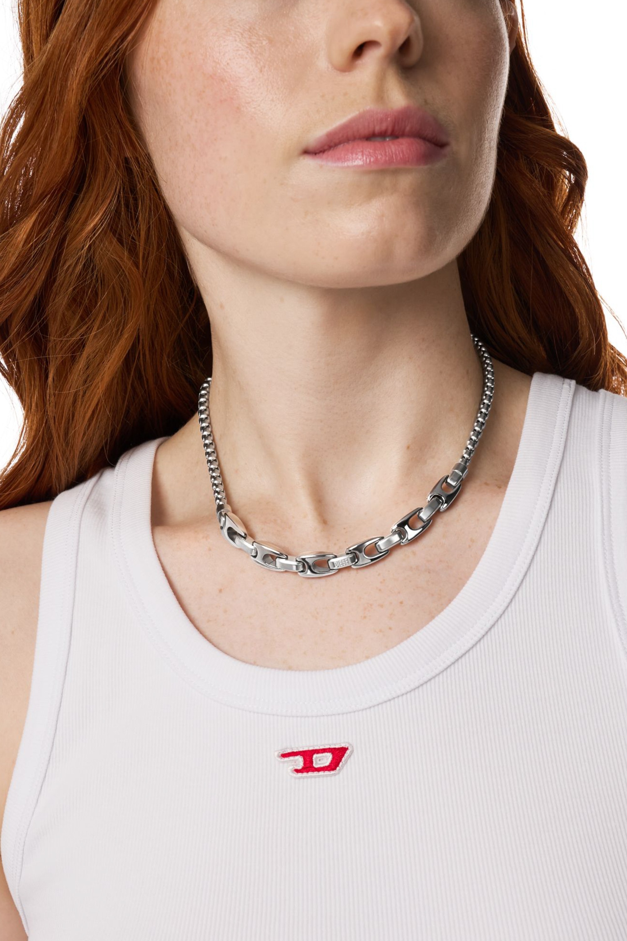 Silver Stainless Steel Chain Necklace