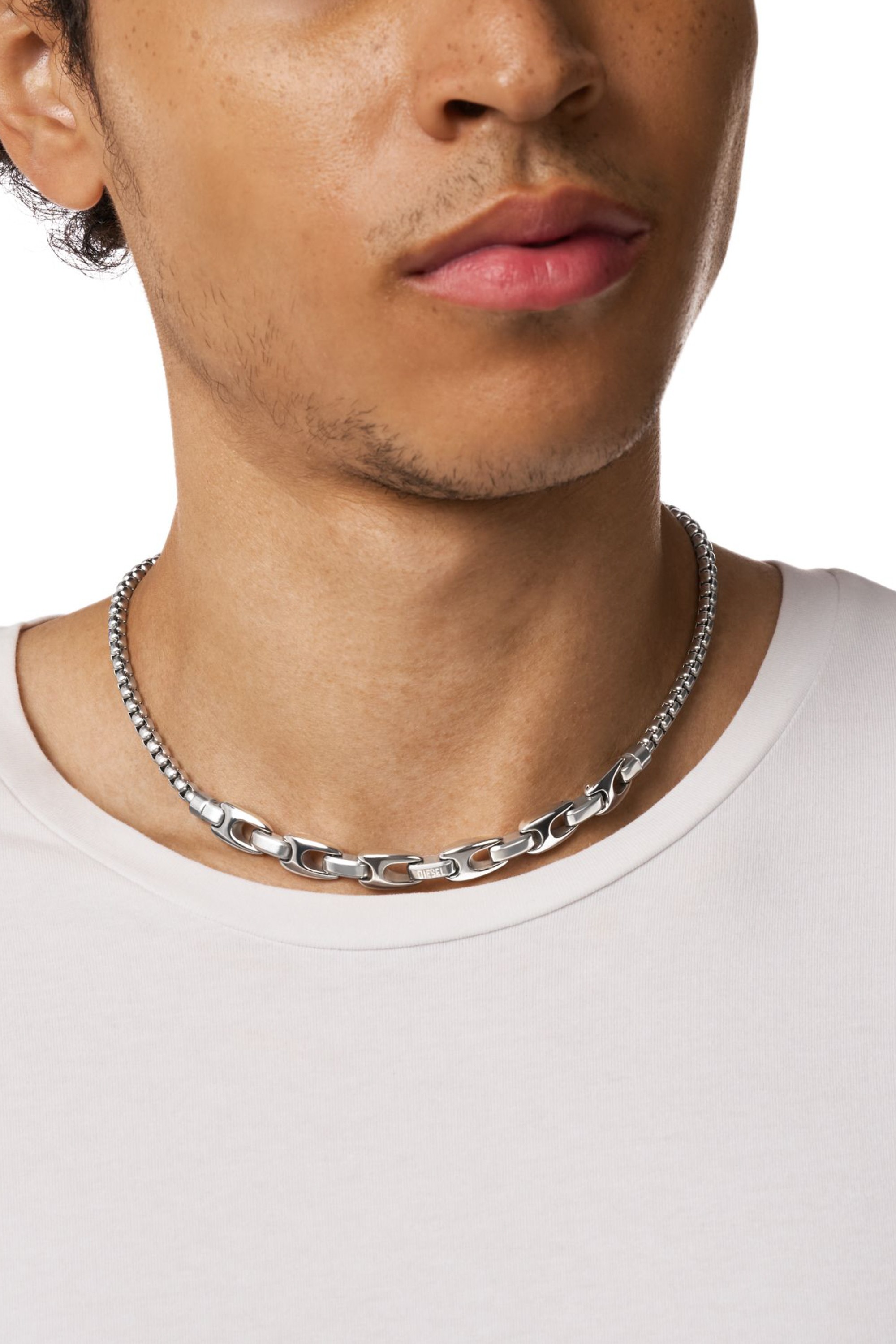 Silver Stainless Steel Chain Necklace