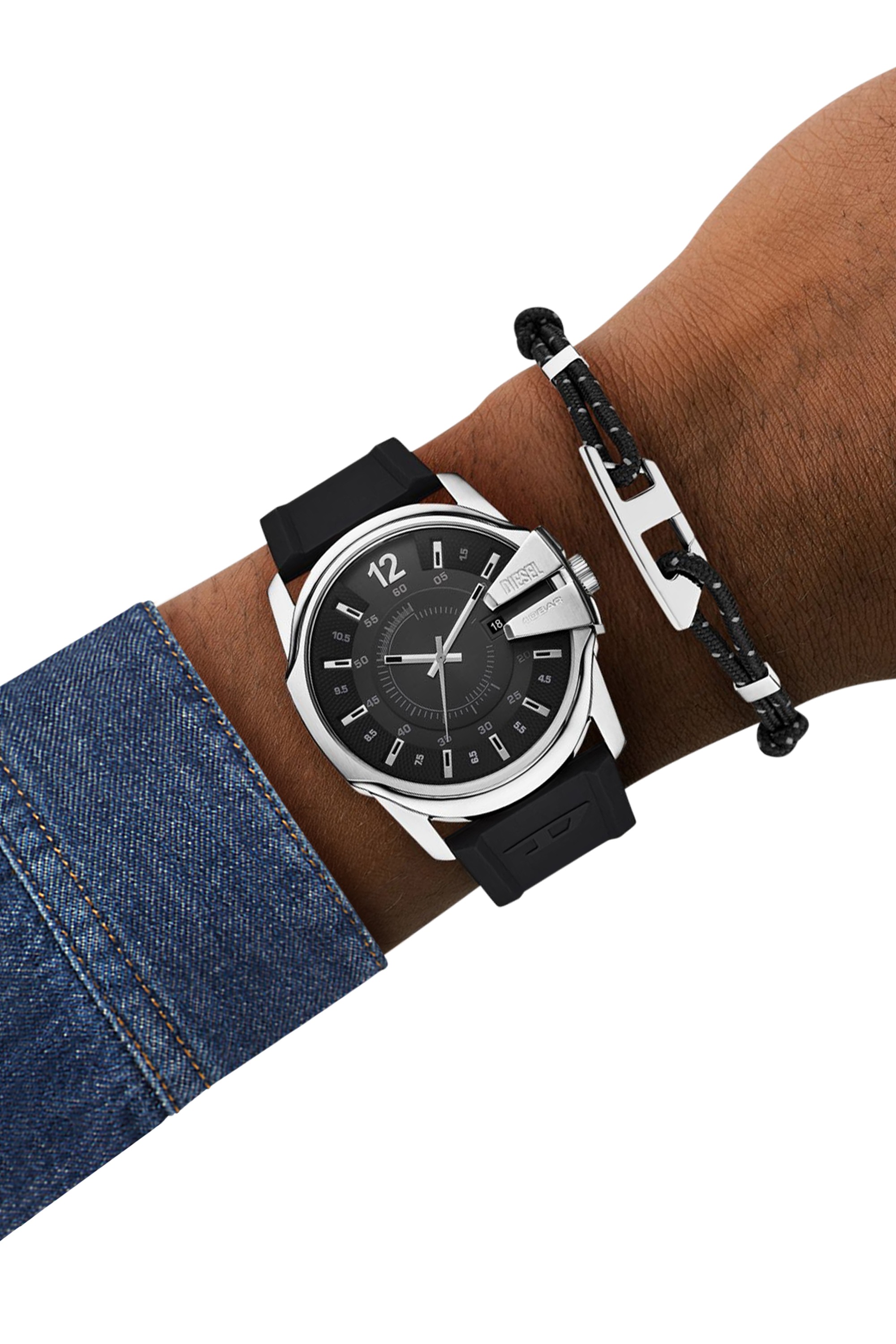 Black Master Chief Watch And Cord Bracelet Set