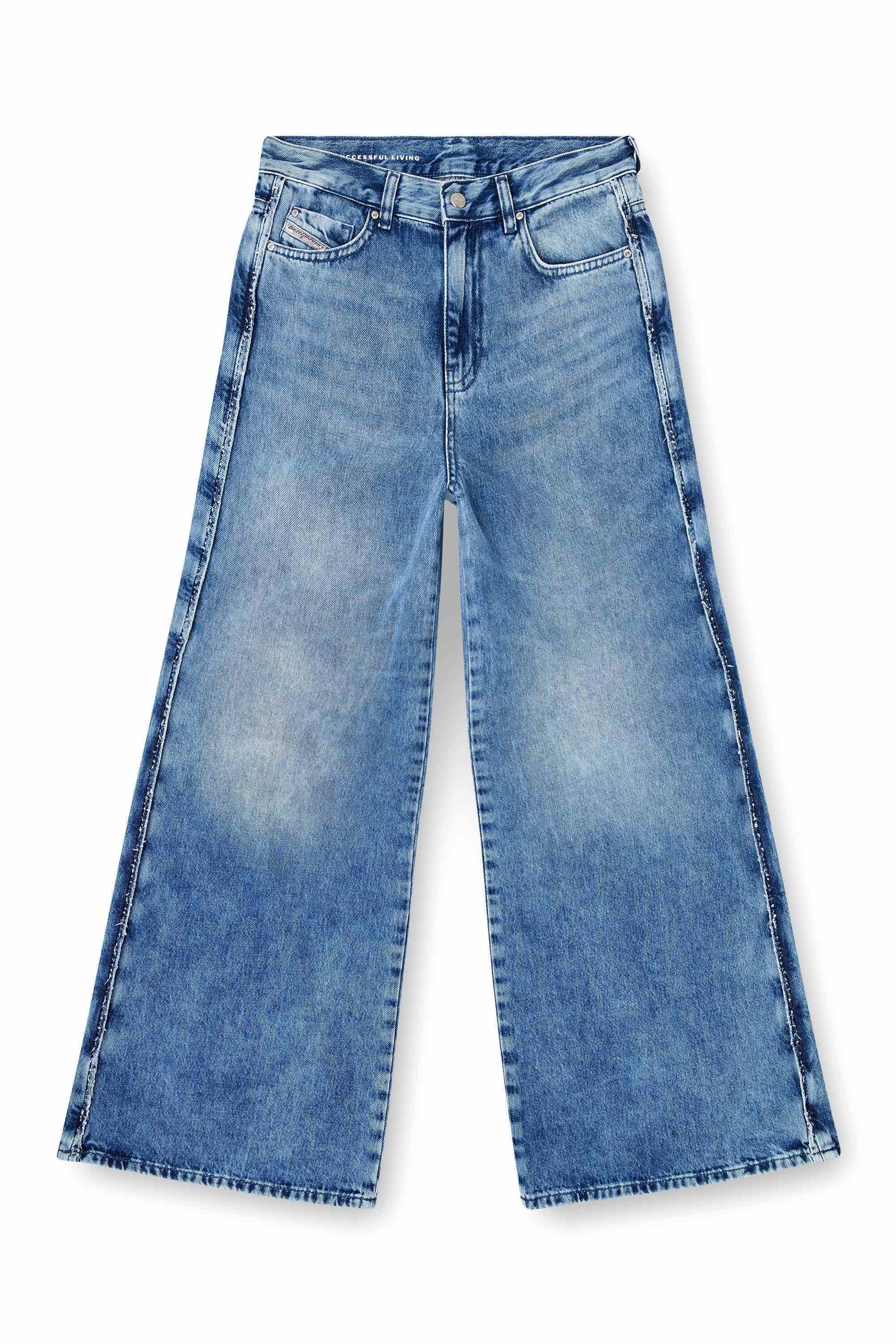 Mid Blue Flare Fit Jeans - 1978 D-Akemi