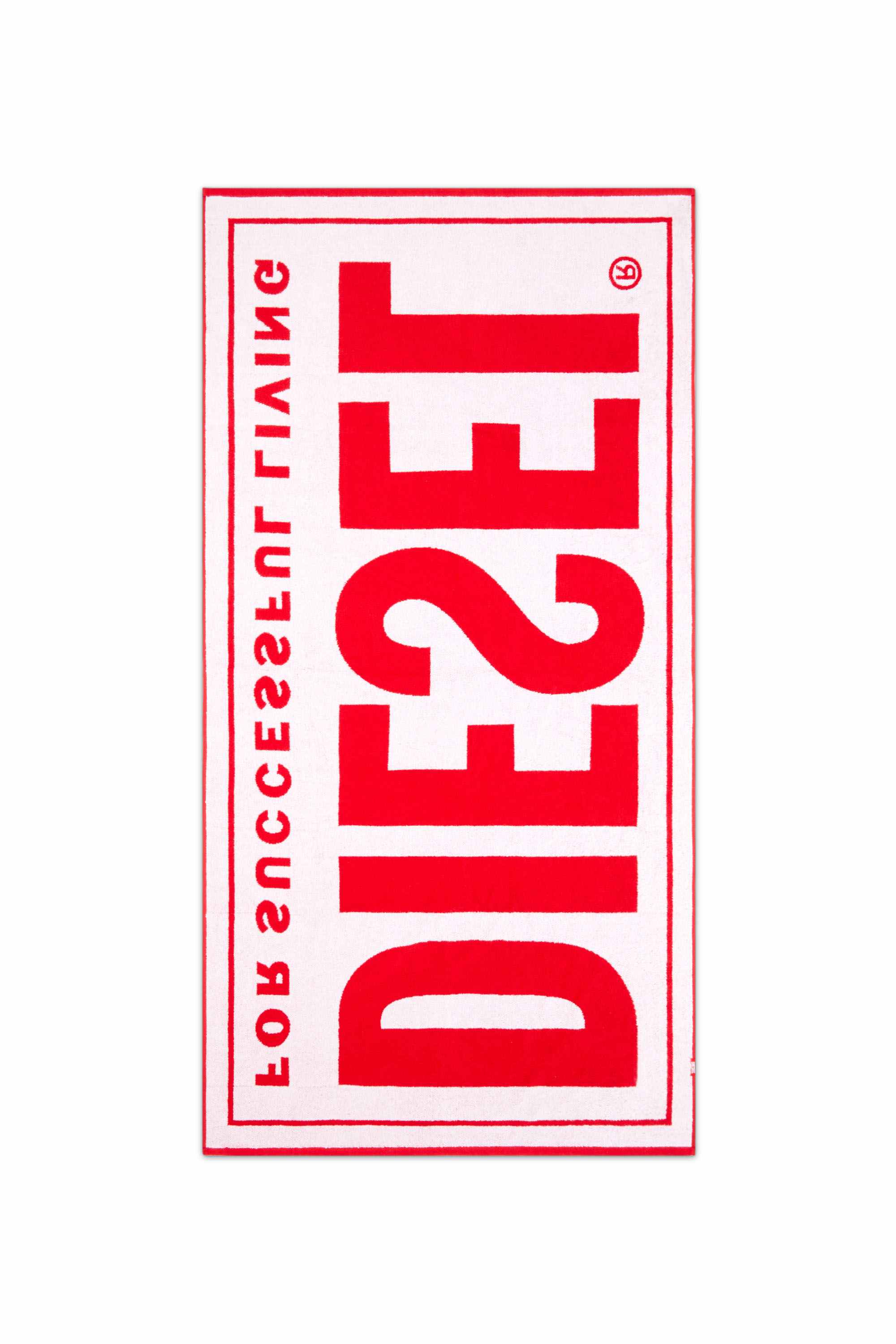Red Successful-logo beach towel