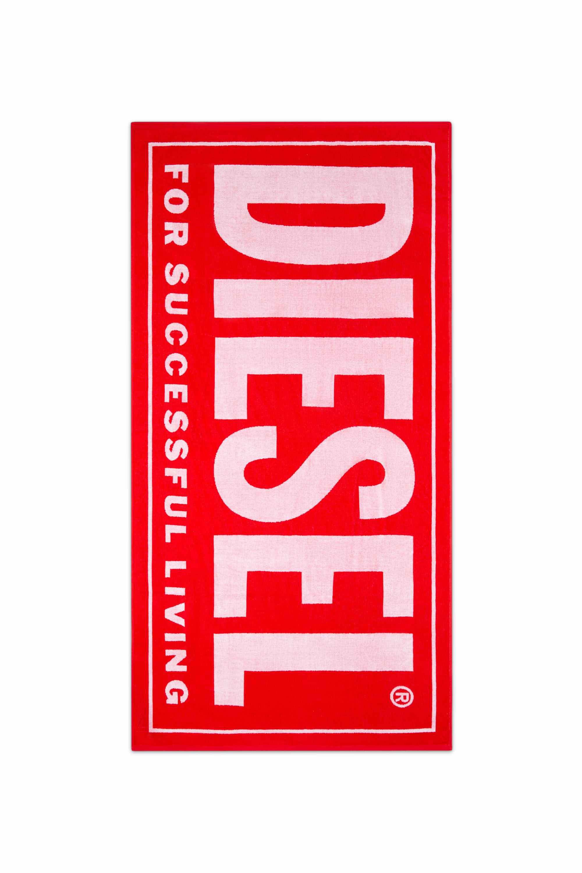 Red Successful-logo beach towel