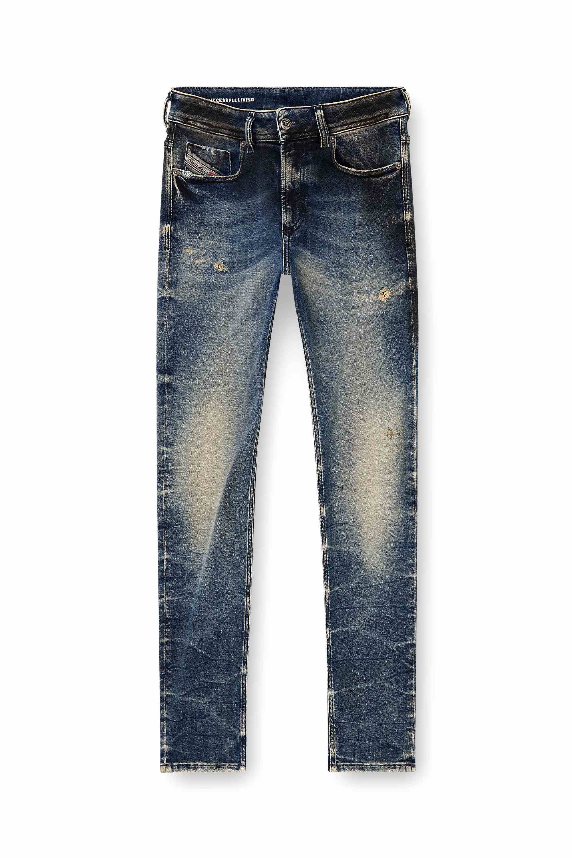 Mid Blue Skinny Fit Jeans - 1979 Sleenker