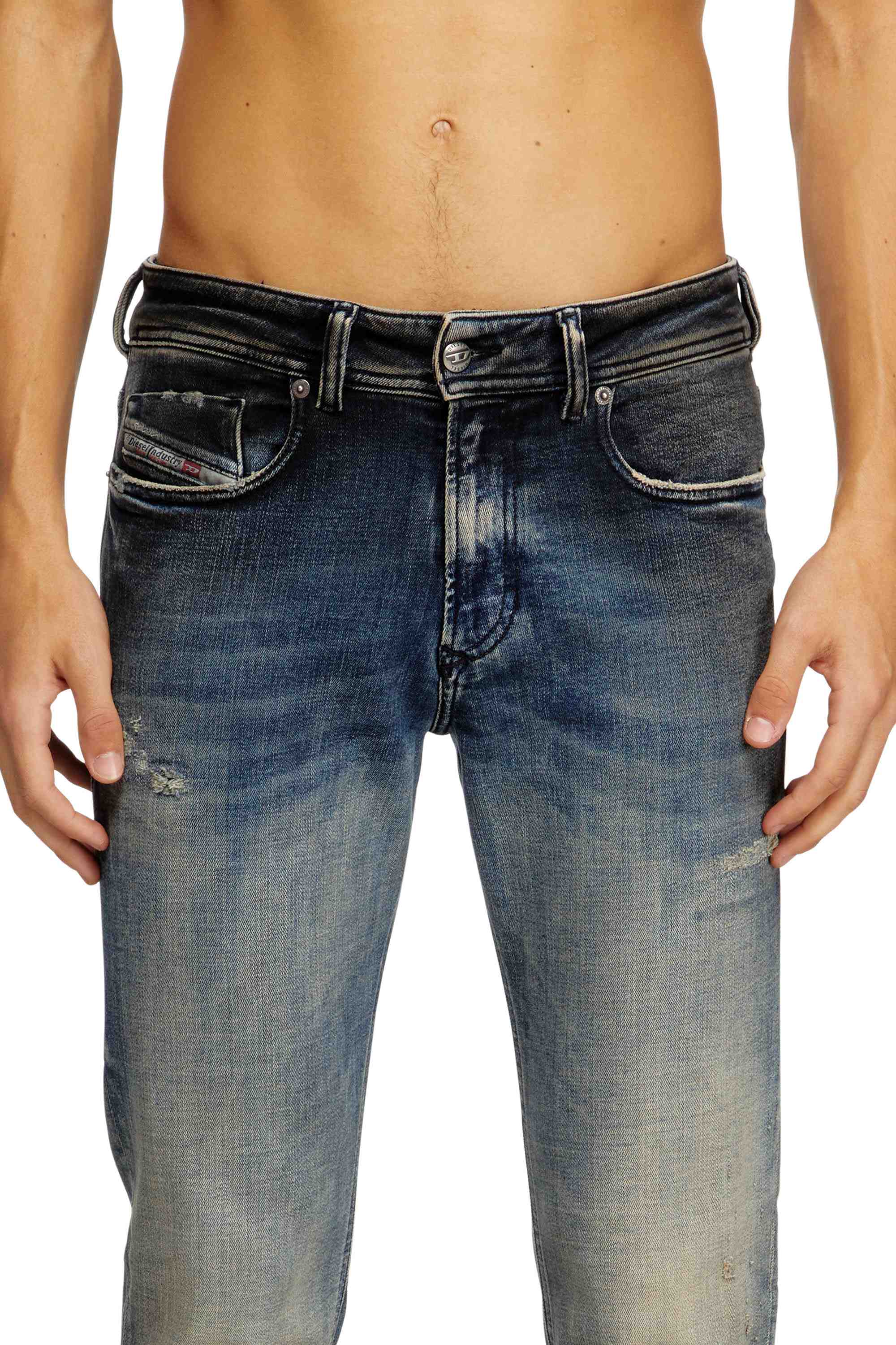 Mid Blue Skinny Fit Jeans - 1979 Sleenker