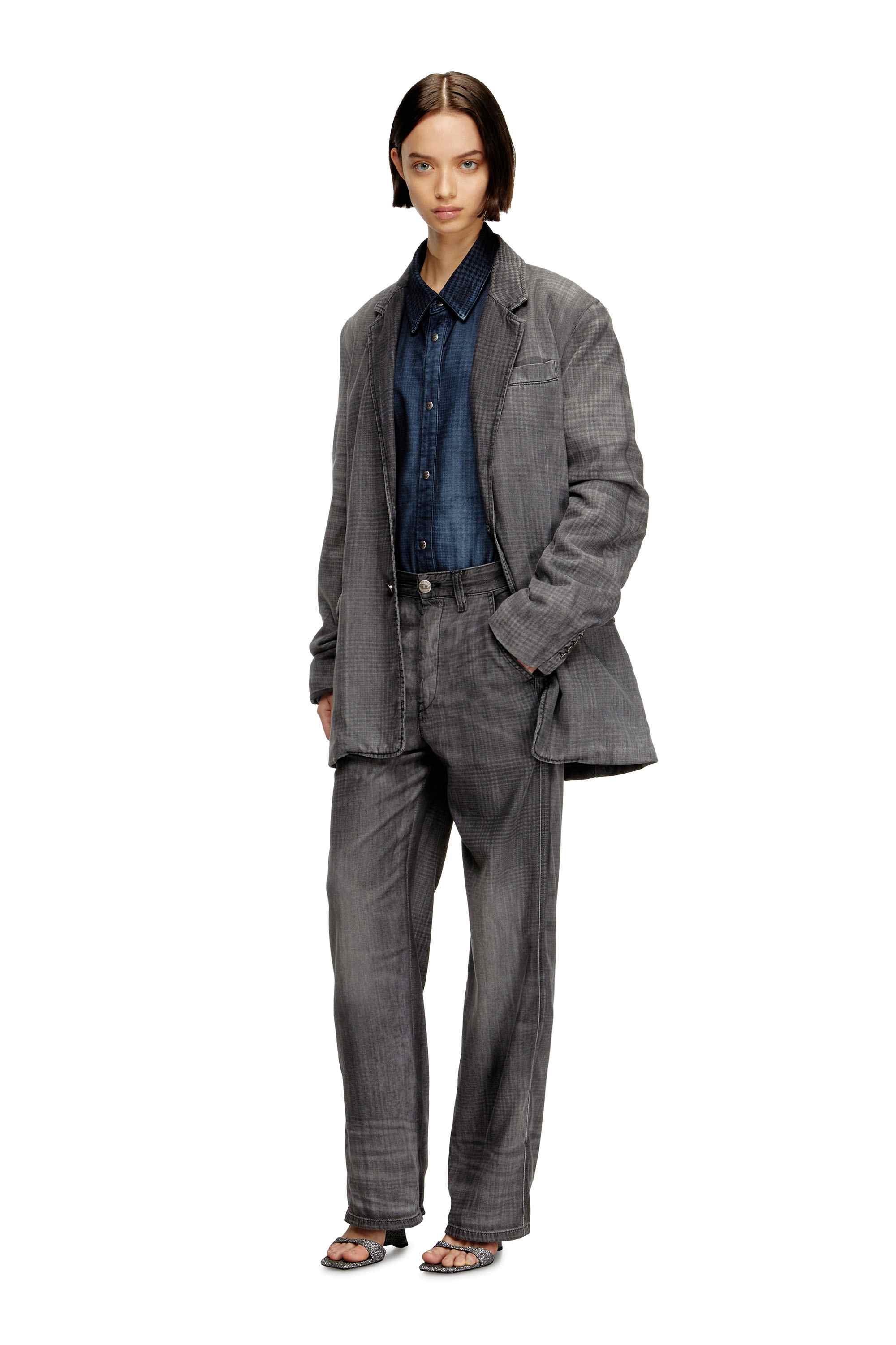 Grey Regular Fit Jeans - D-Phant-chino