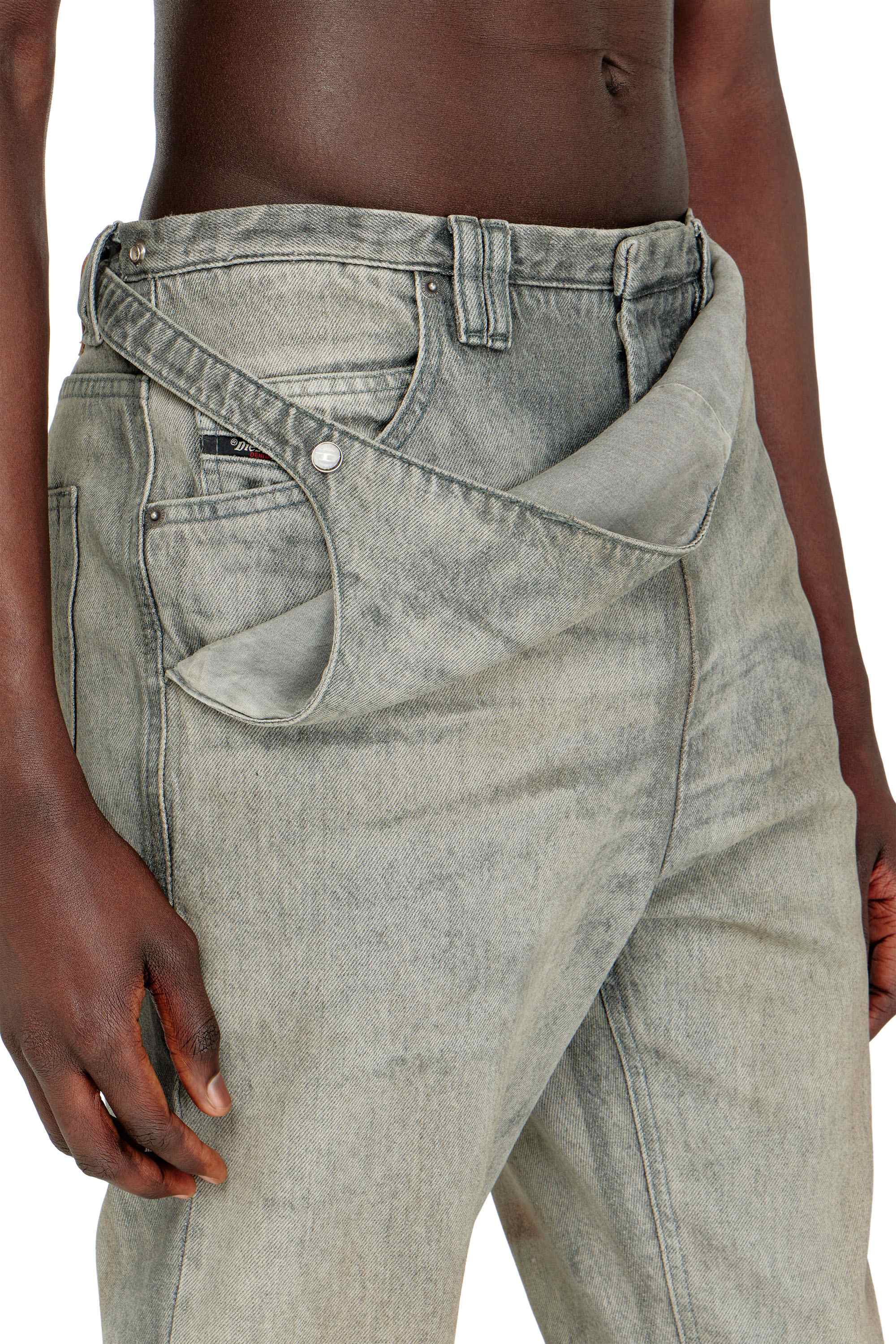 Black Slim Fit Slim Jeans - D-Thanor