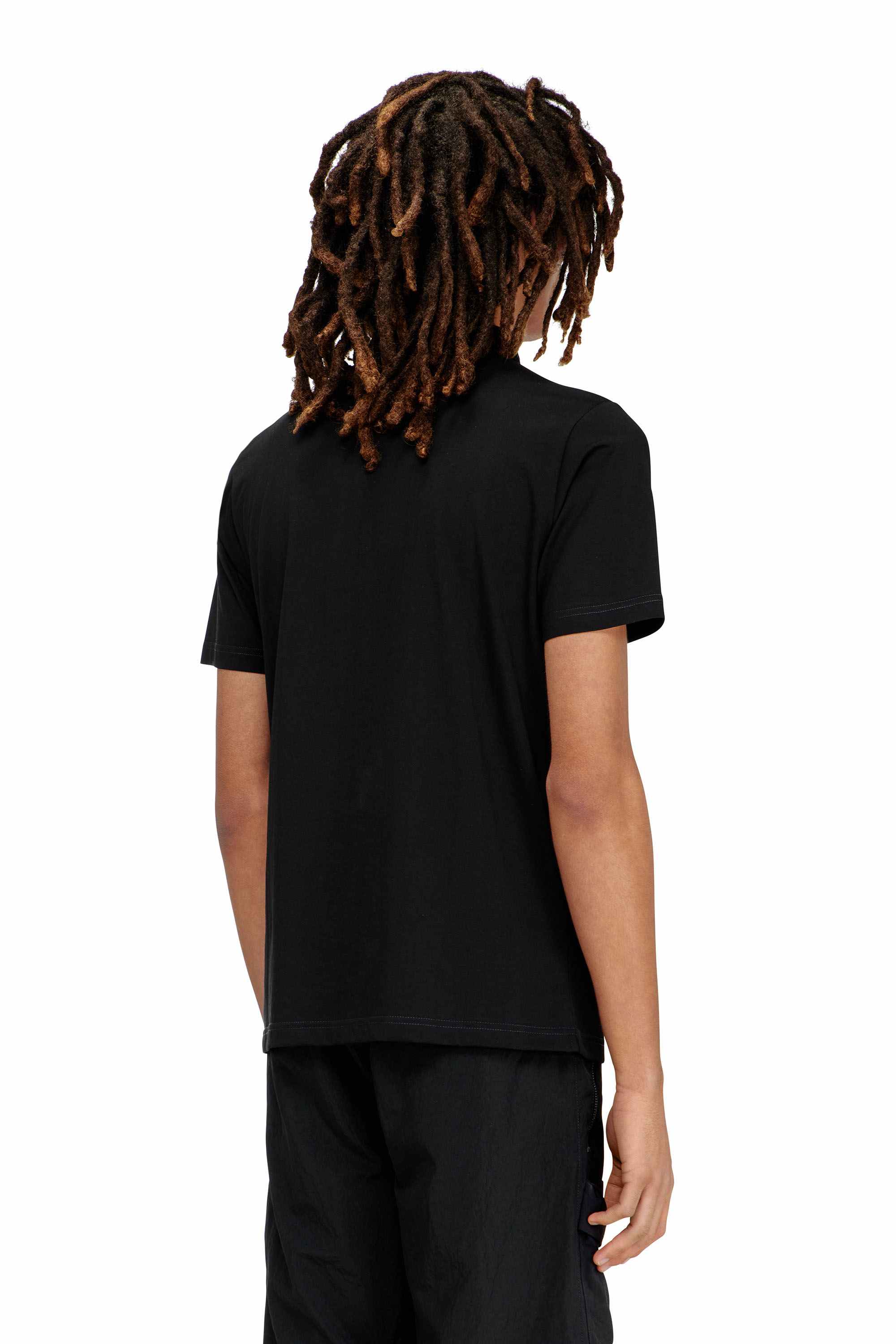 Black Regular Fit Polo shirt with contrast piping