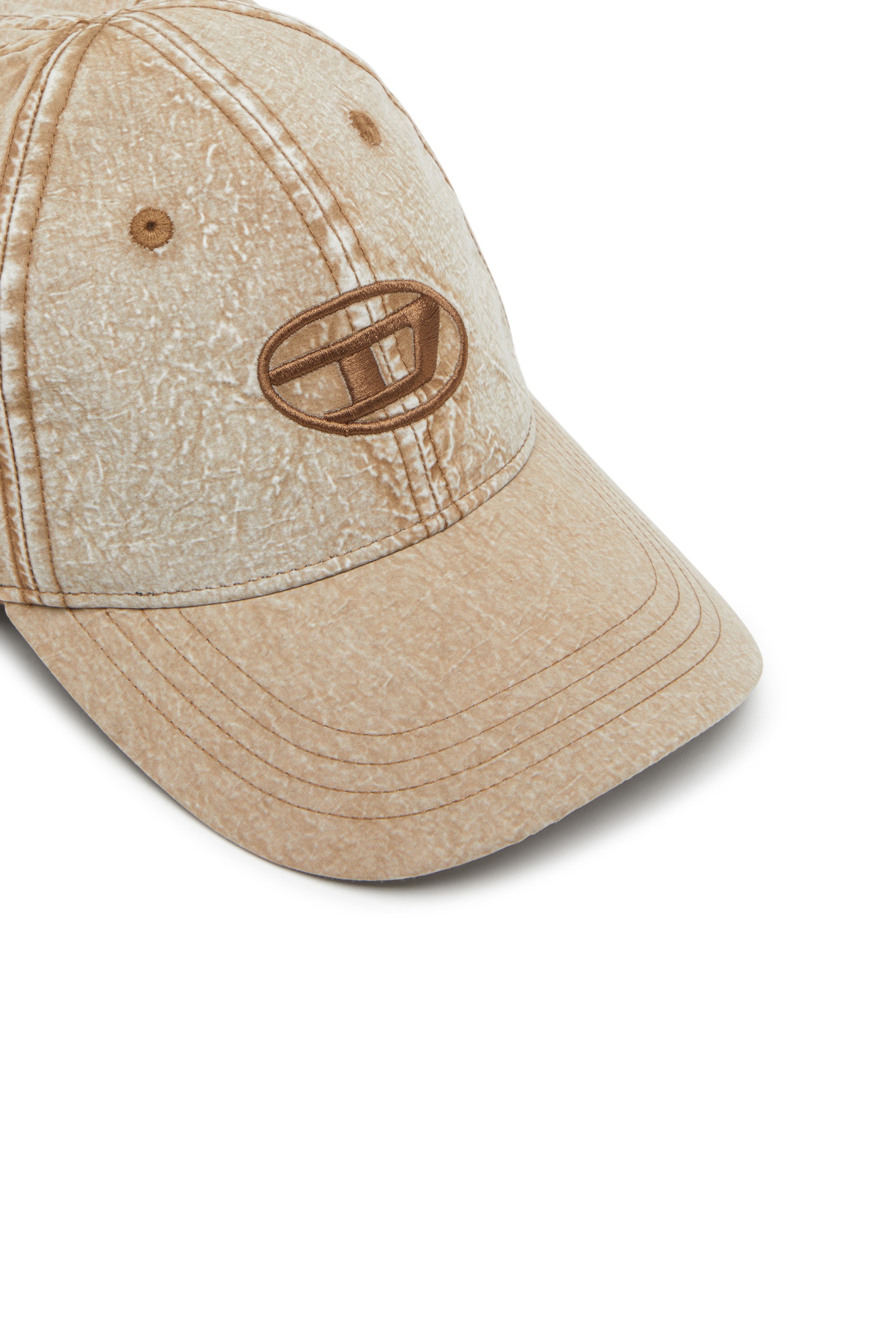 Light Brown Baseball cap with embroidered Oval D