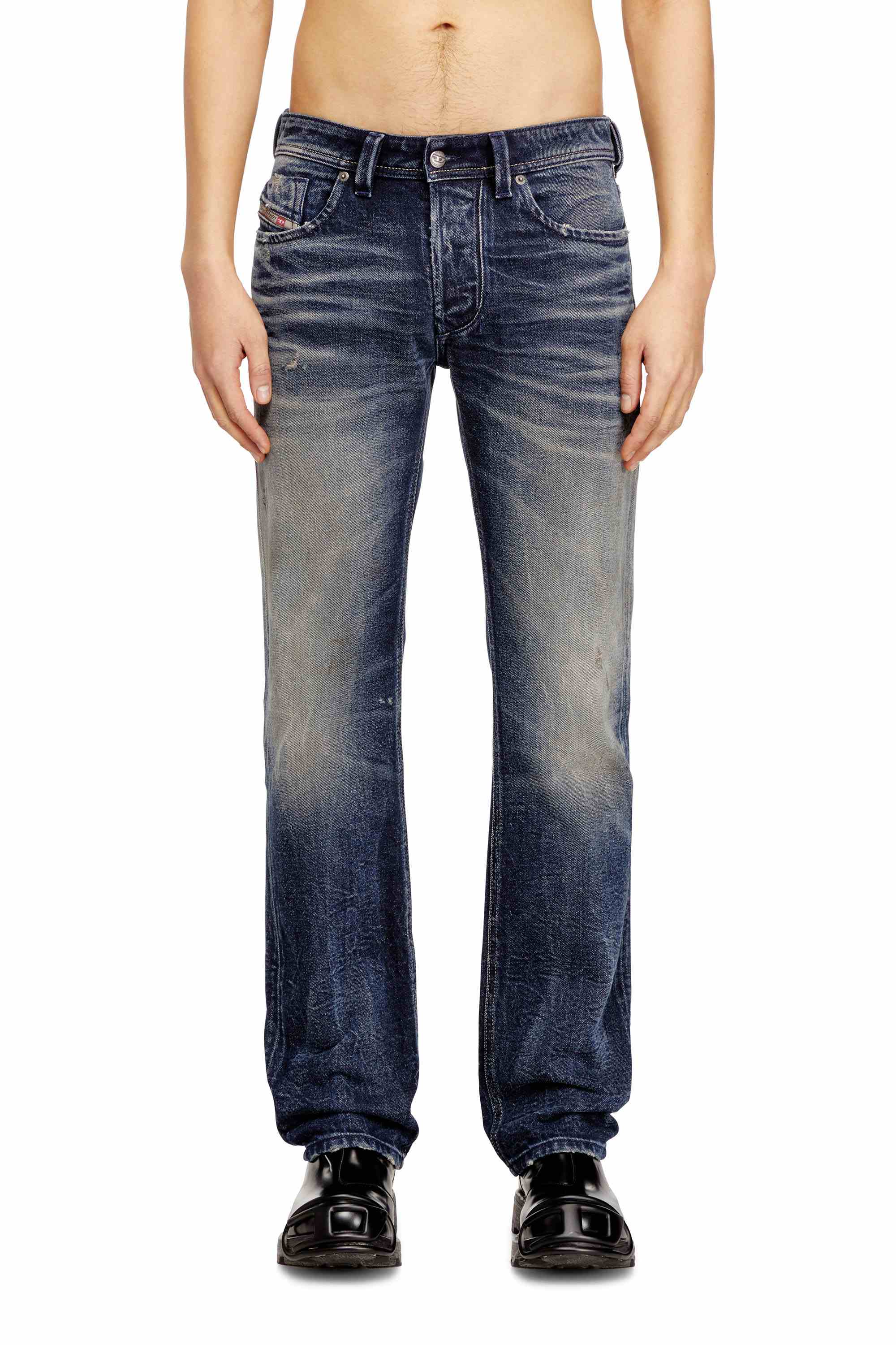Dark Blue Regular Fit Jeans - 1985 Larkee