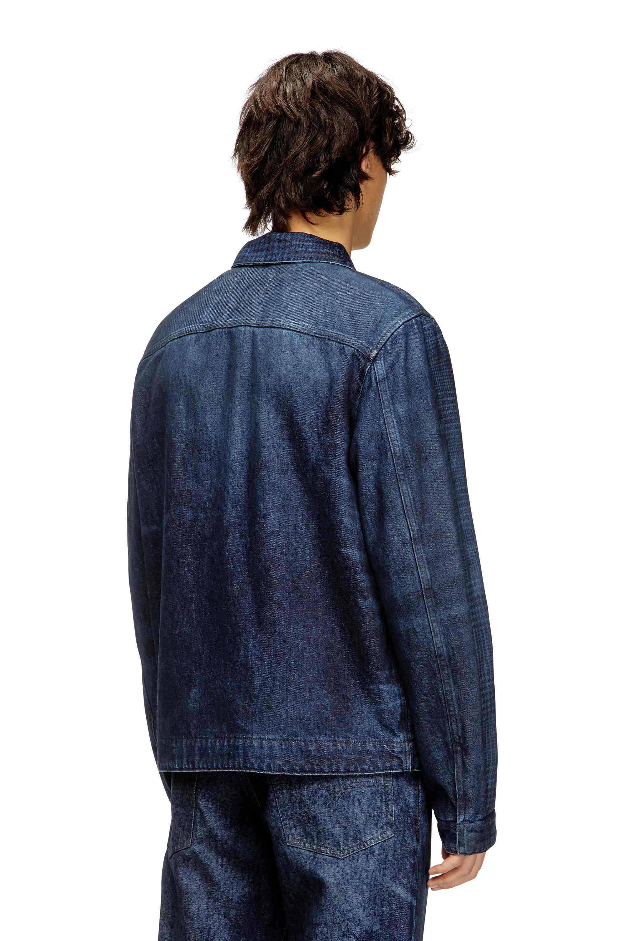 Blue Jacket in Prince of Wales denim