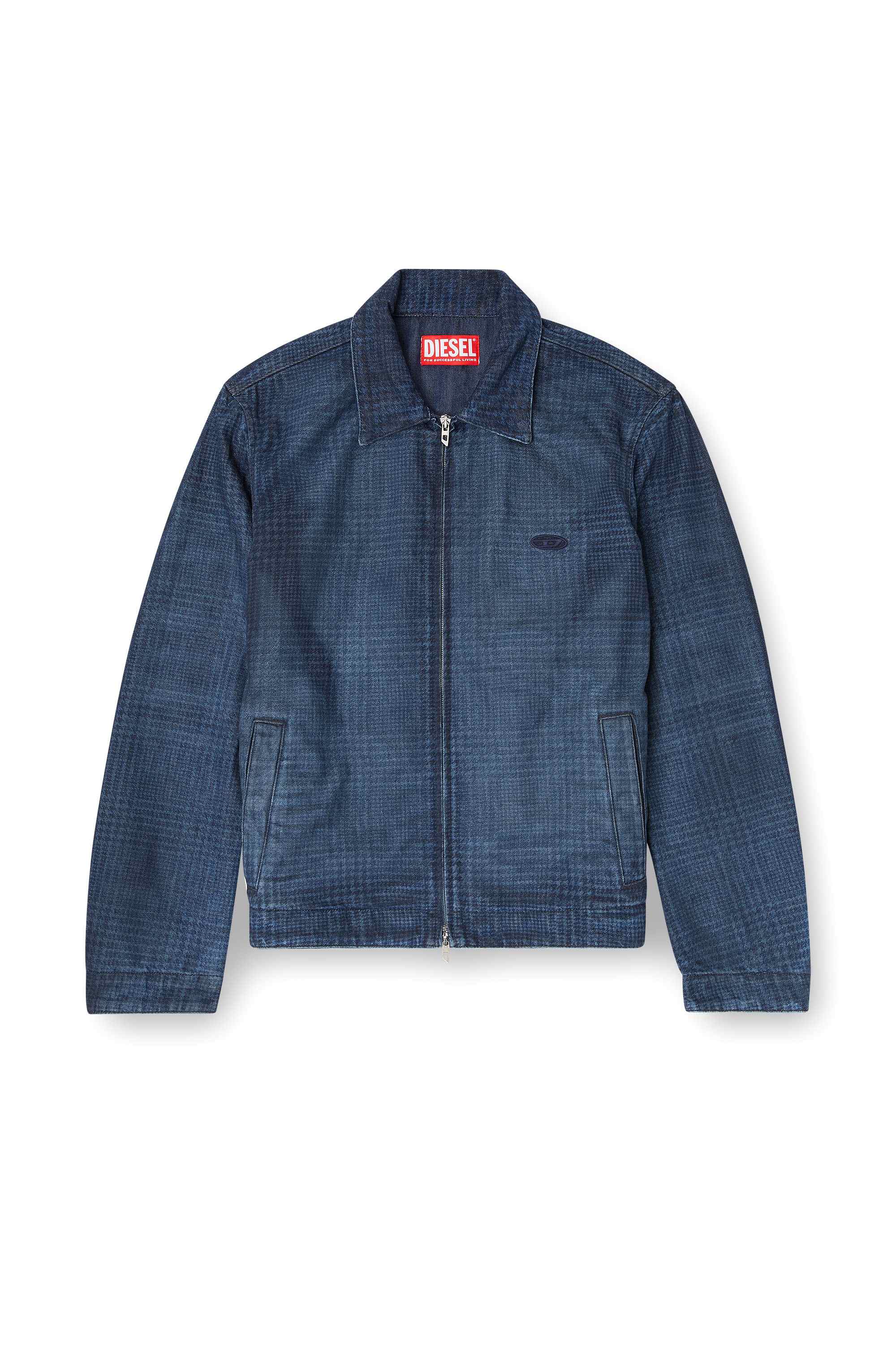 Blue Jacket in Prince of Wales denim