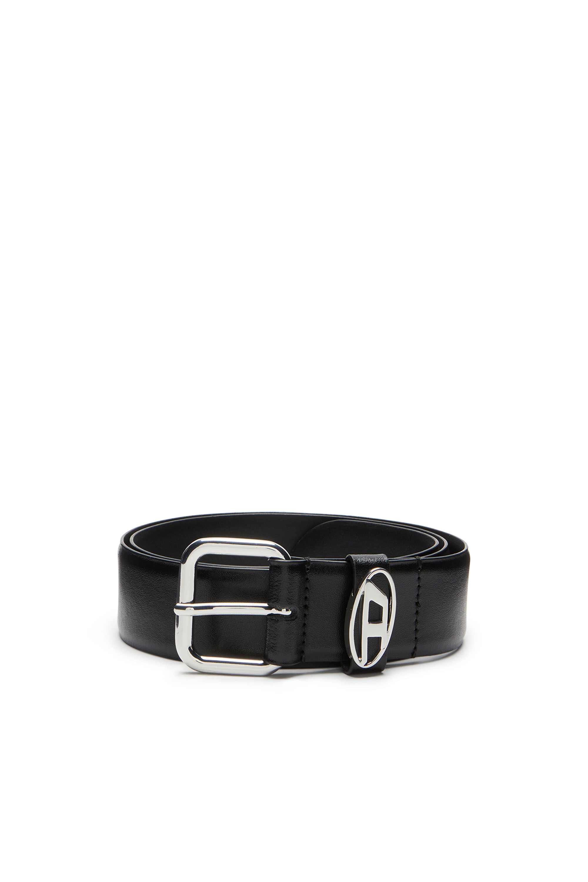 3.9cm logo-plaque embellished leather belt