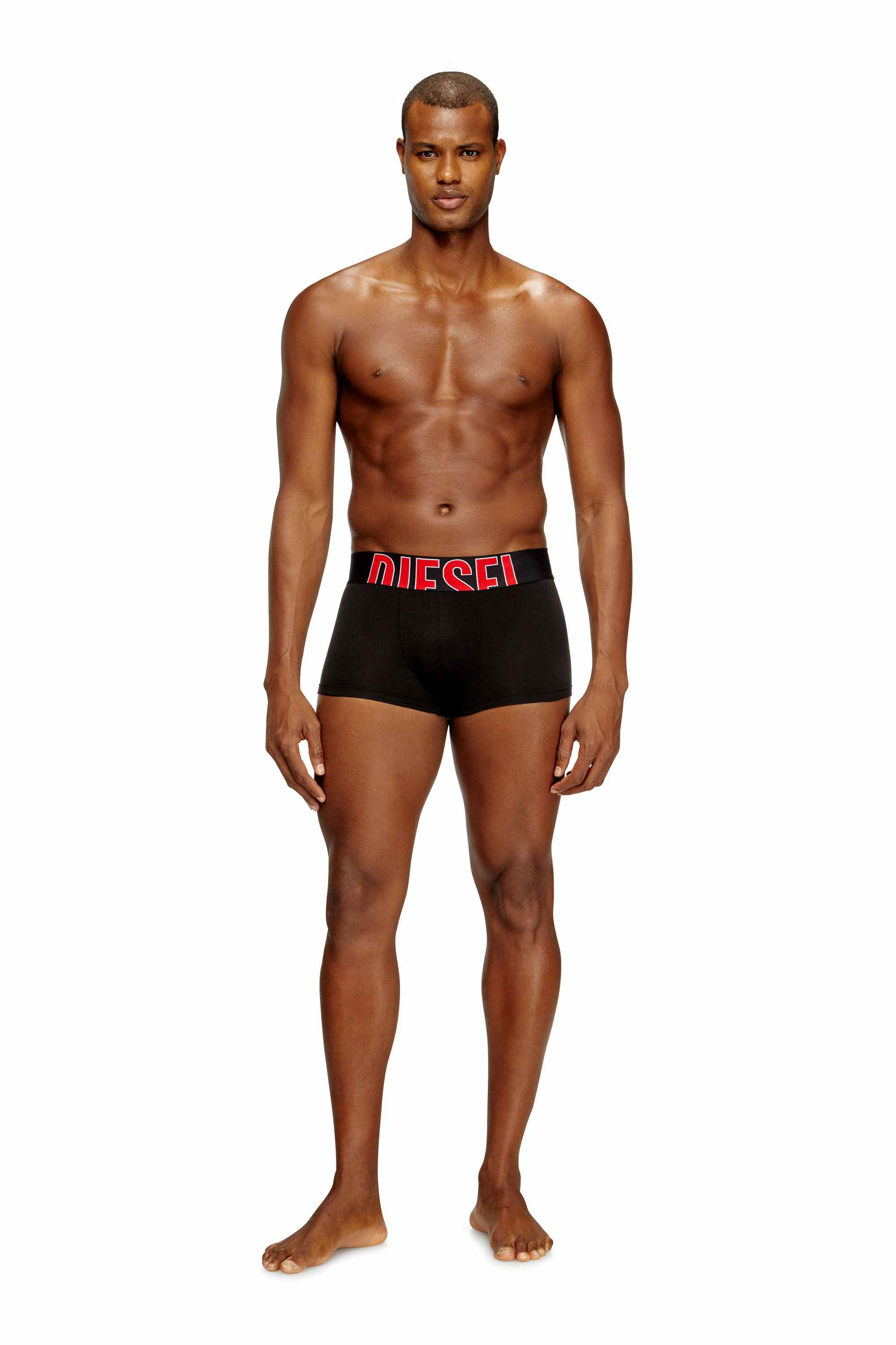 Black Three-pack stretch-cotton boxers with cut logo