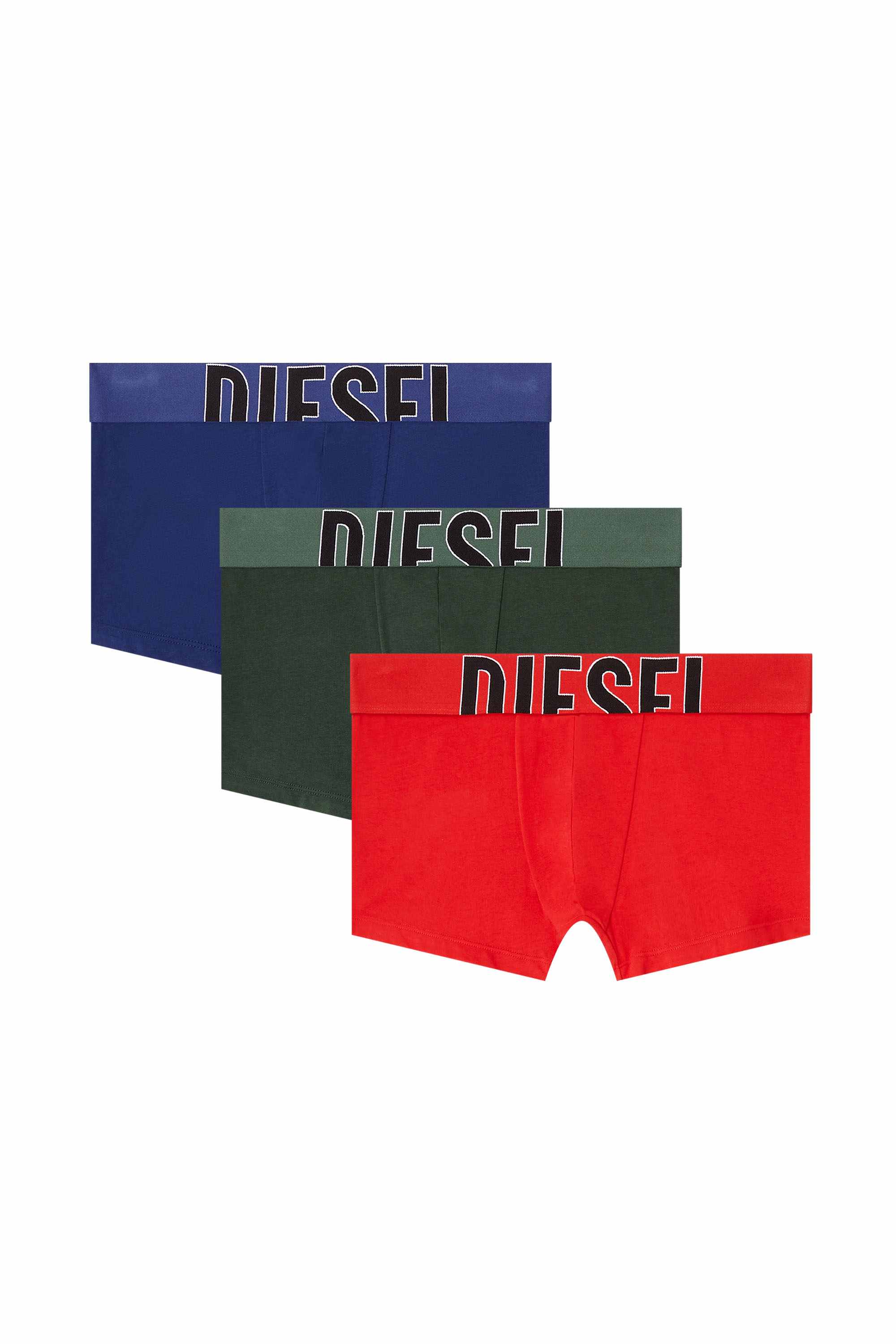 Green Three-pack stretch-cotton boxers with cut logo