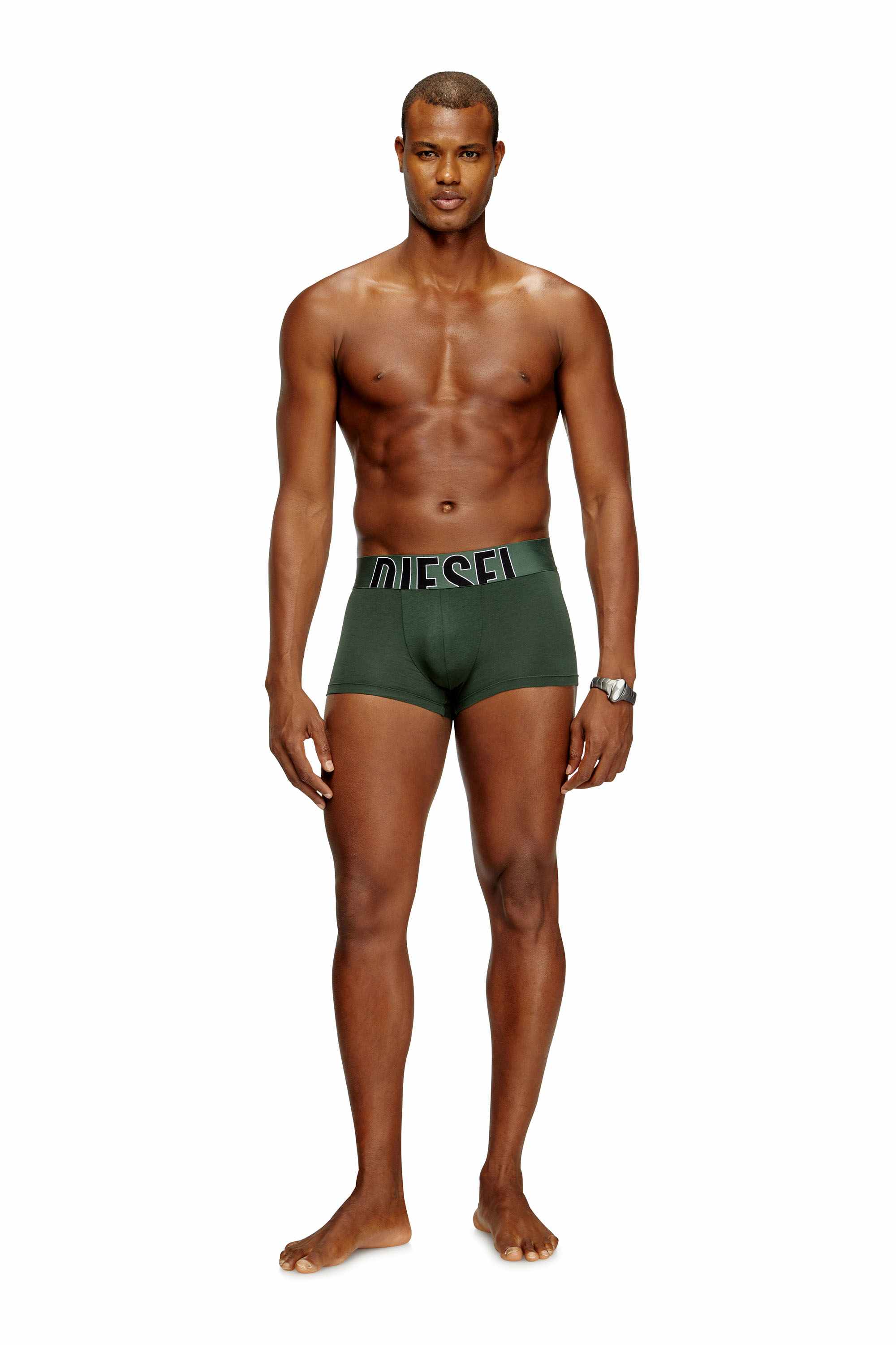 Green Three-pack stretch-cotton boxers with cut logo