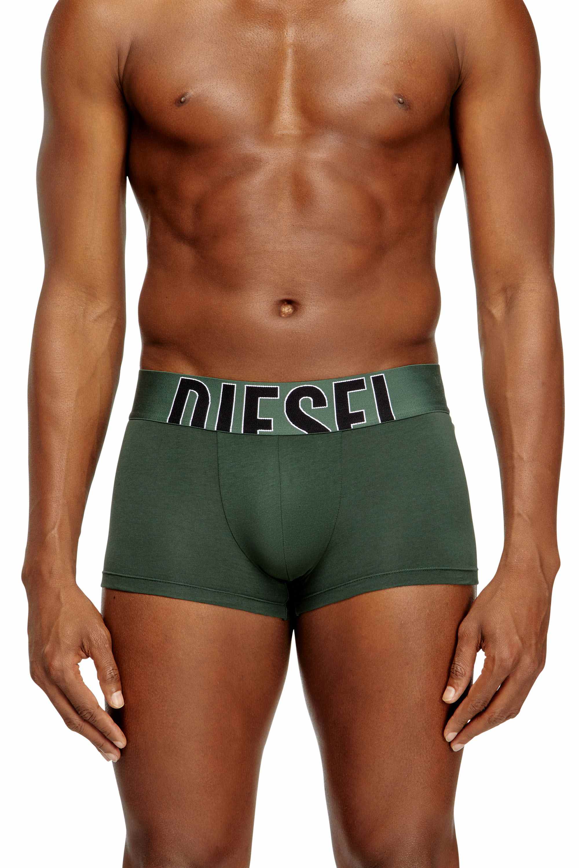 Green Three-pack stretch-cotton boxers with cut logo