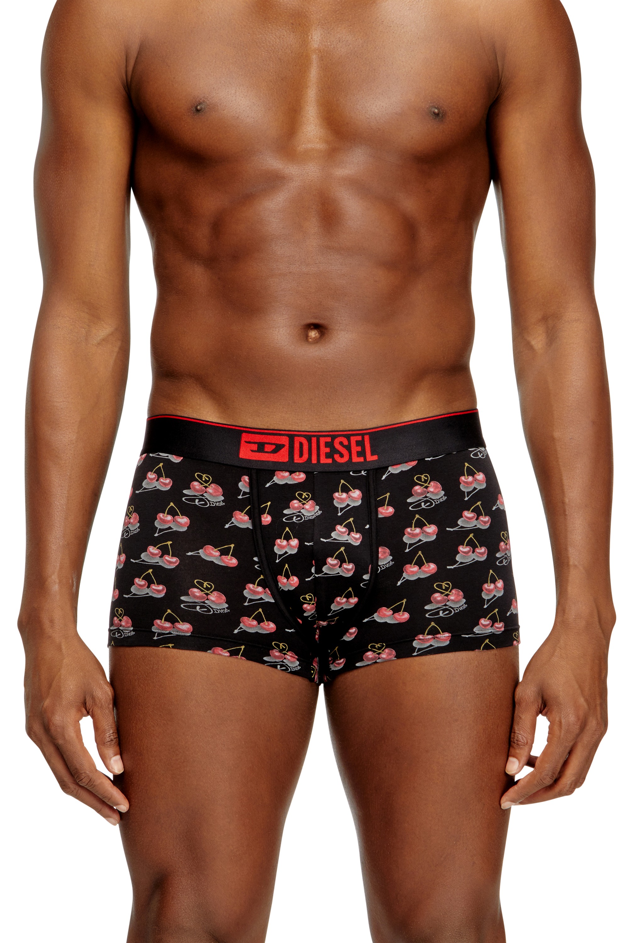 Black 3-pack of cherry-heart boxer shorts