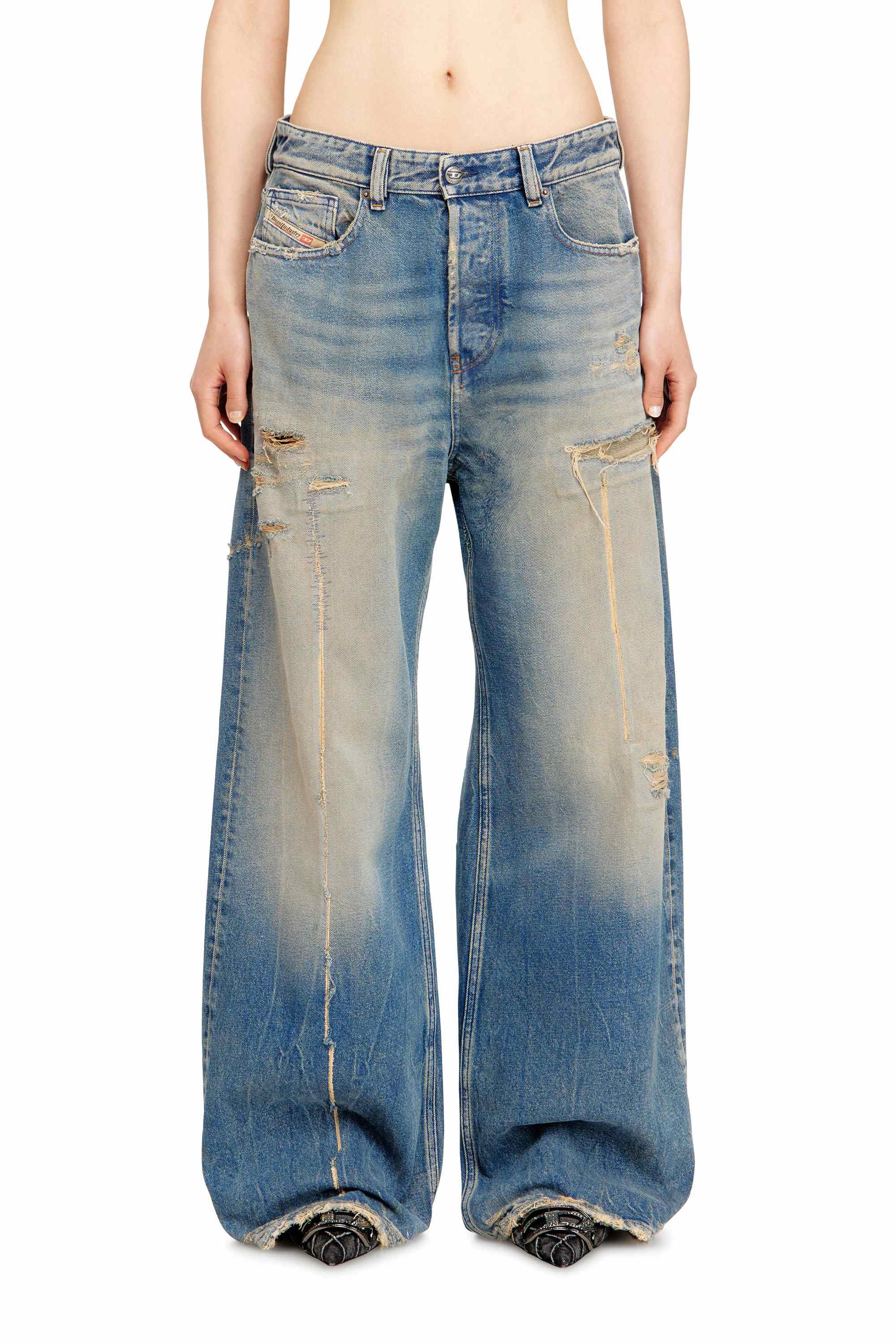 Mid Blue Relaxed Fit Jeans - 1996 D-Sire
