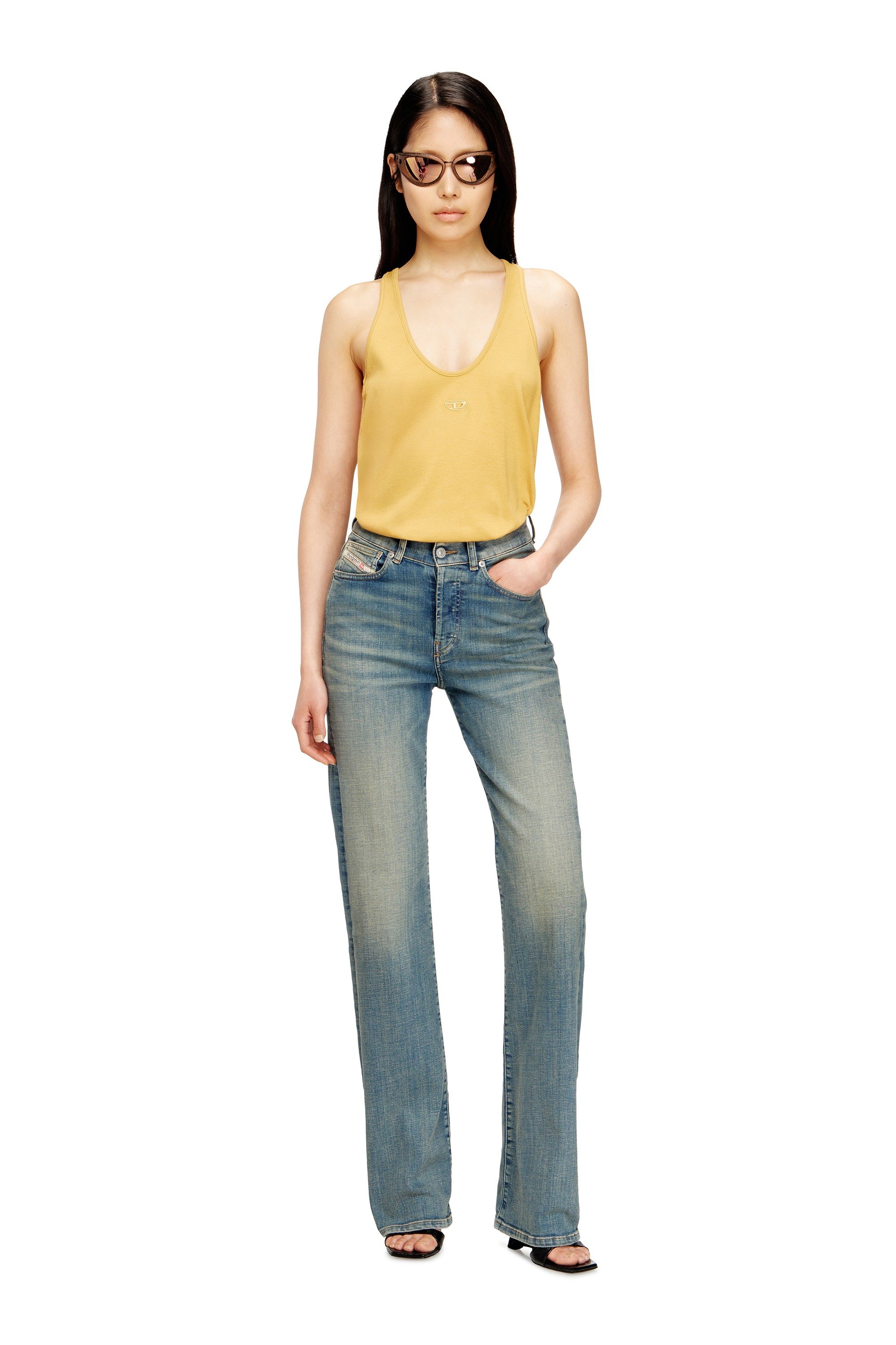 Mid Blue Regular Fit Jeans - 1971 D-Sent