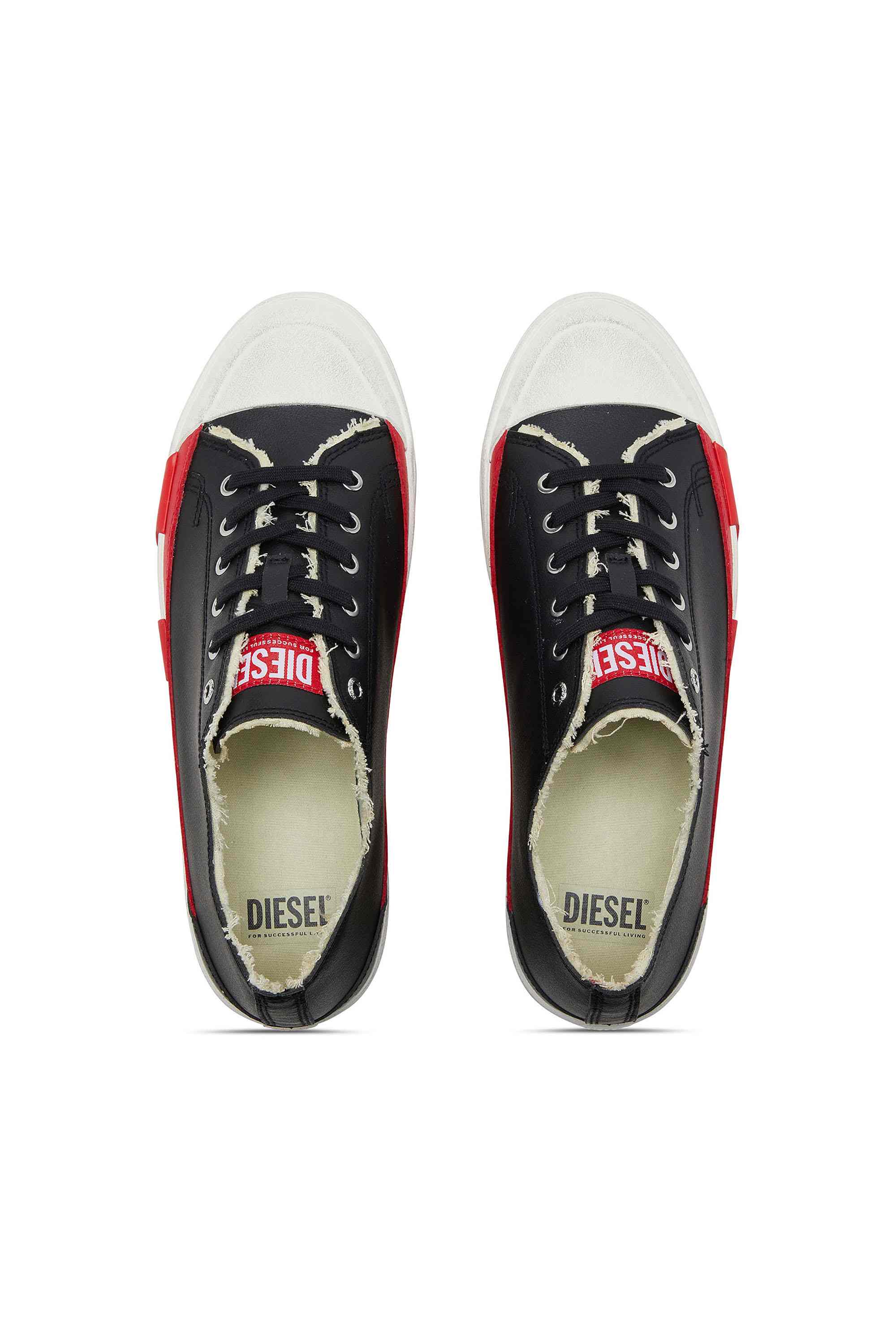 Black S-D-Verse logo sneakers