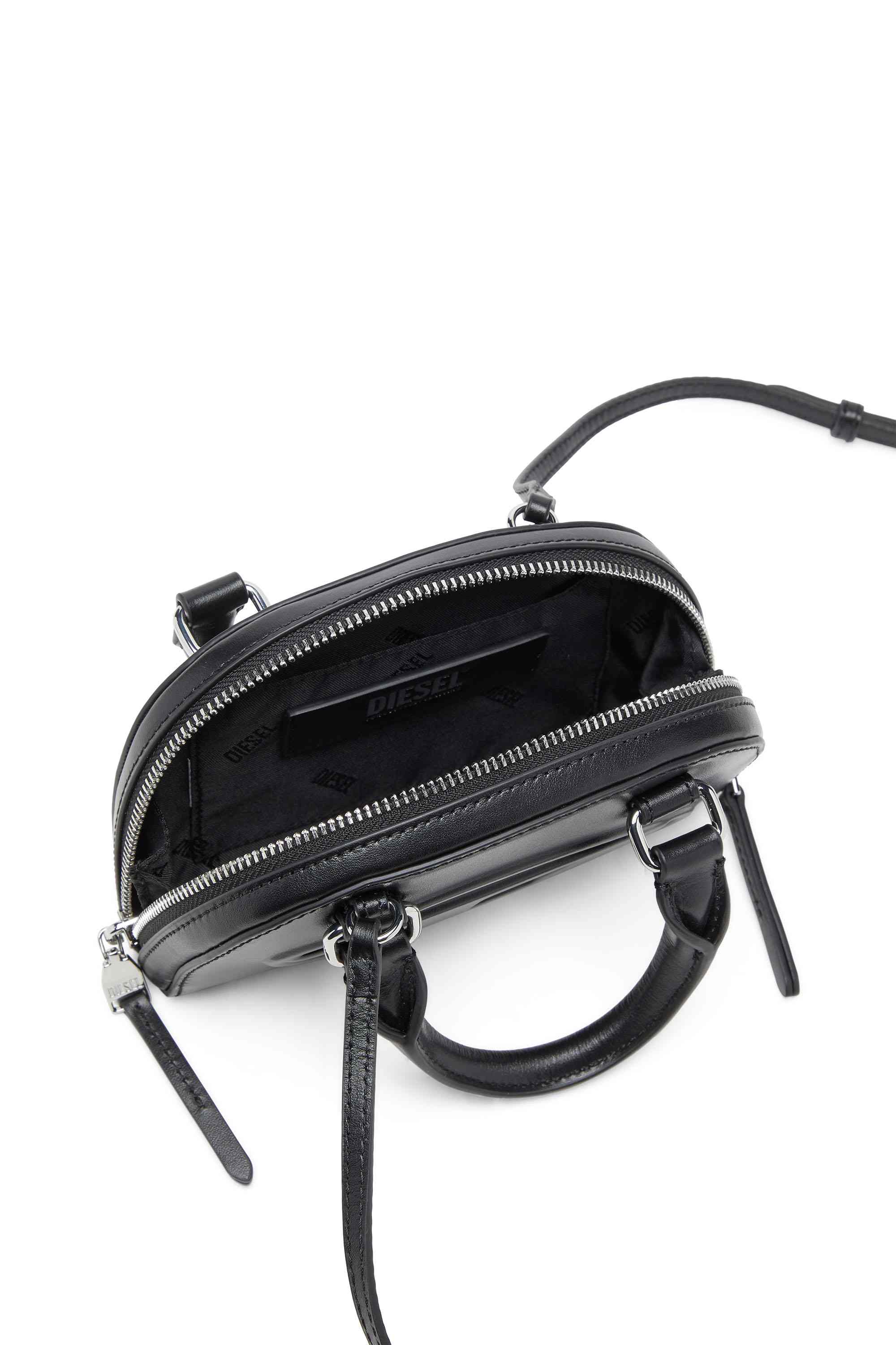 Black 1DR Dome-Mini crossbody bag in nappa leather