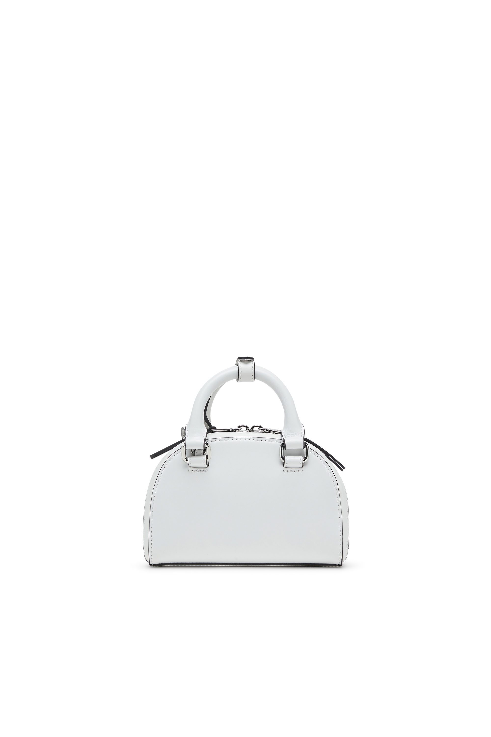 White 1DR Dome-Mini crossbody bag in nappa leather