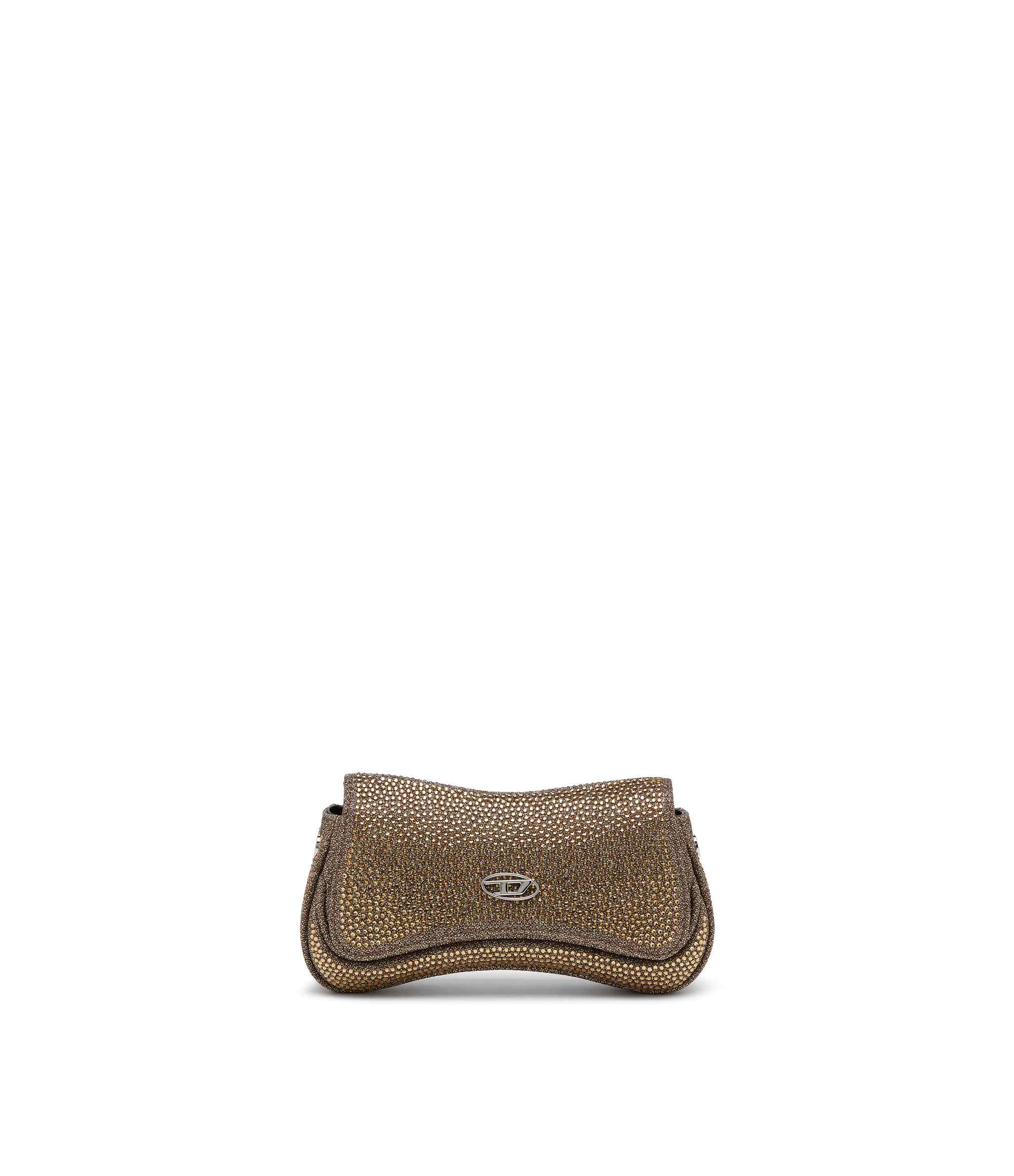 Bronze Brown Play-Small crossbody bag with crystal