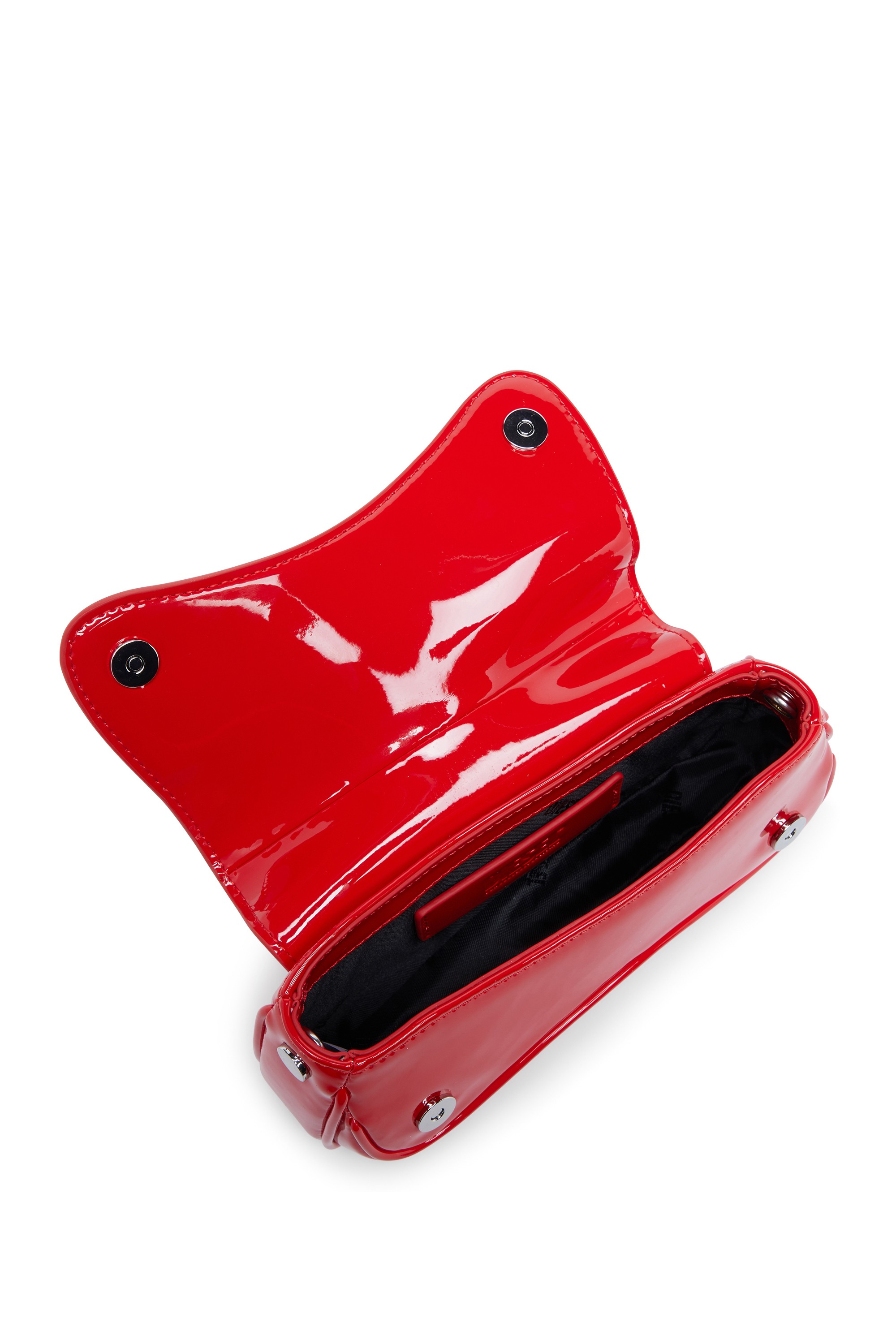 Red Play-Small crossbody bag  in glossy PU