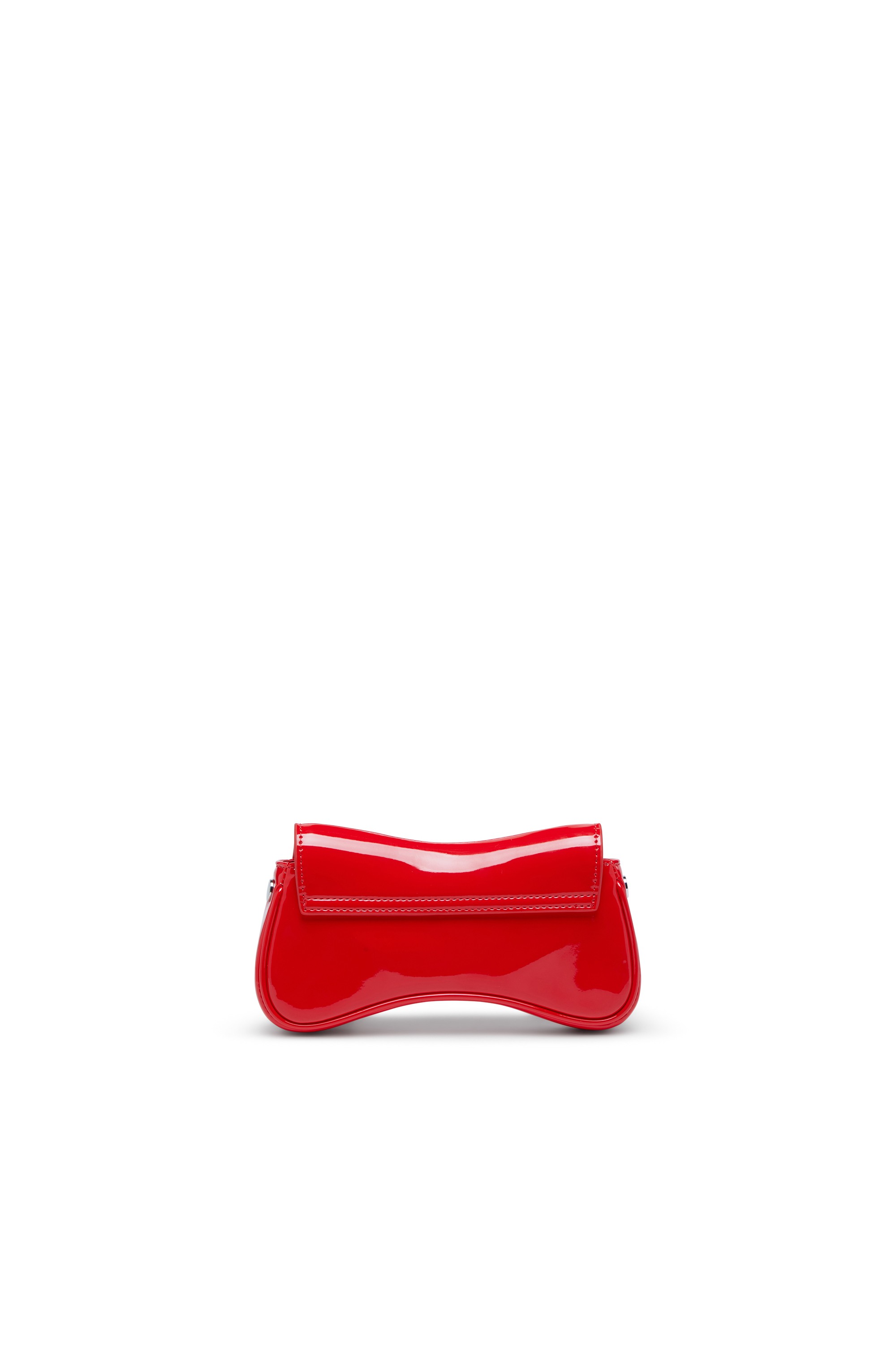 Red Play-Small crossbody bag  in glossy PU