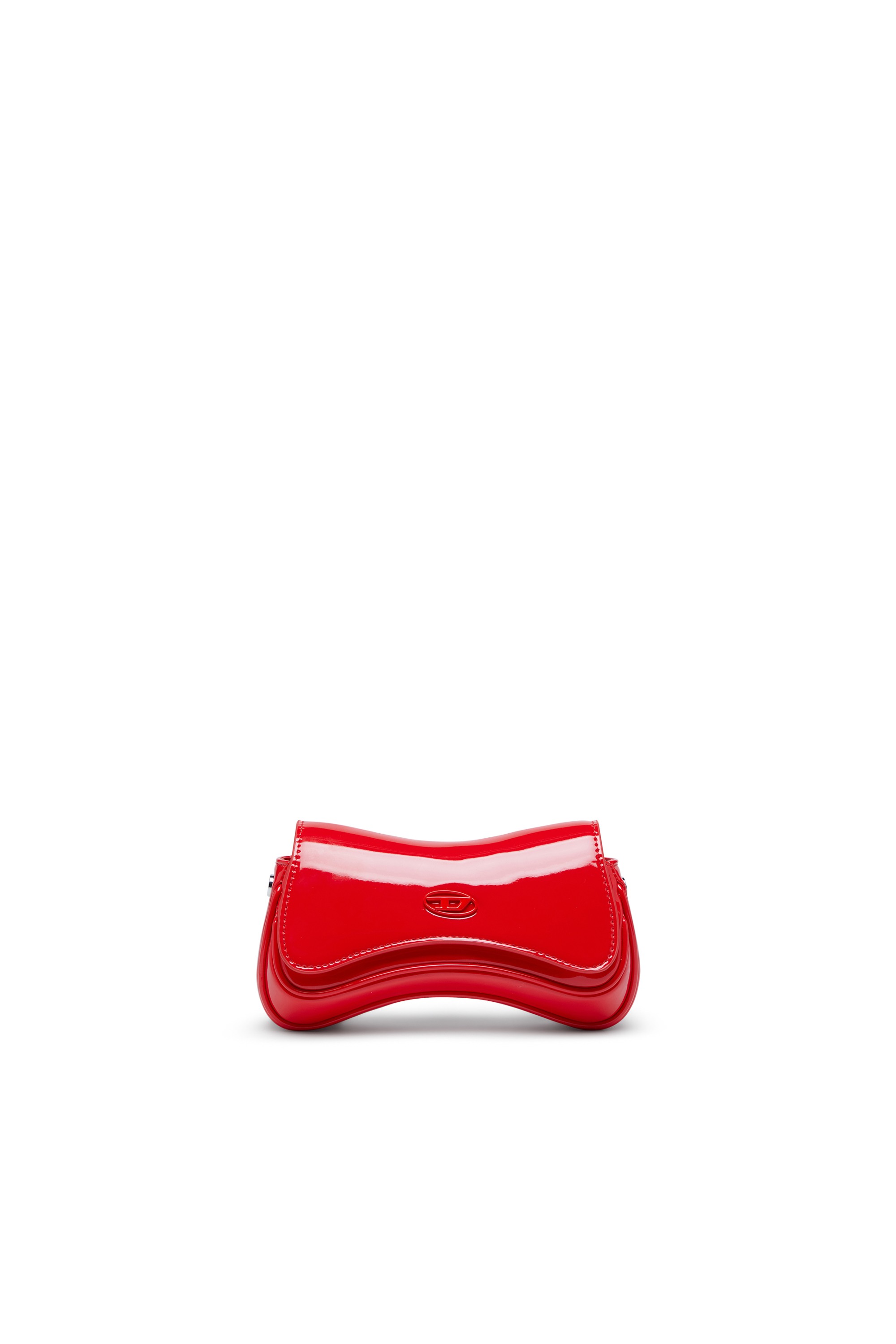 Red Play-Small crossbody bag  in glossy PU