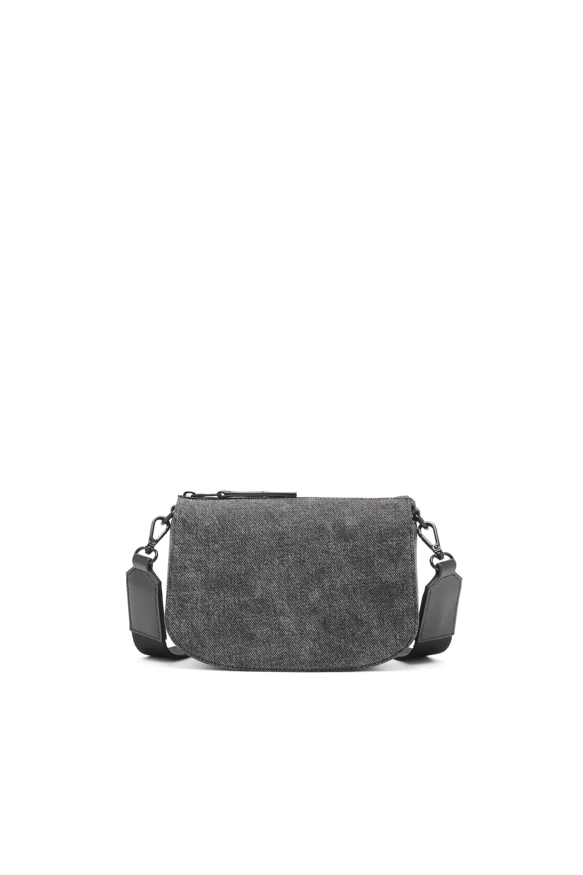 Grey 1DR-Camera bag in washed denim