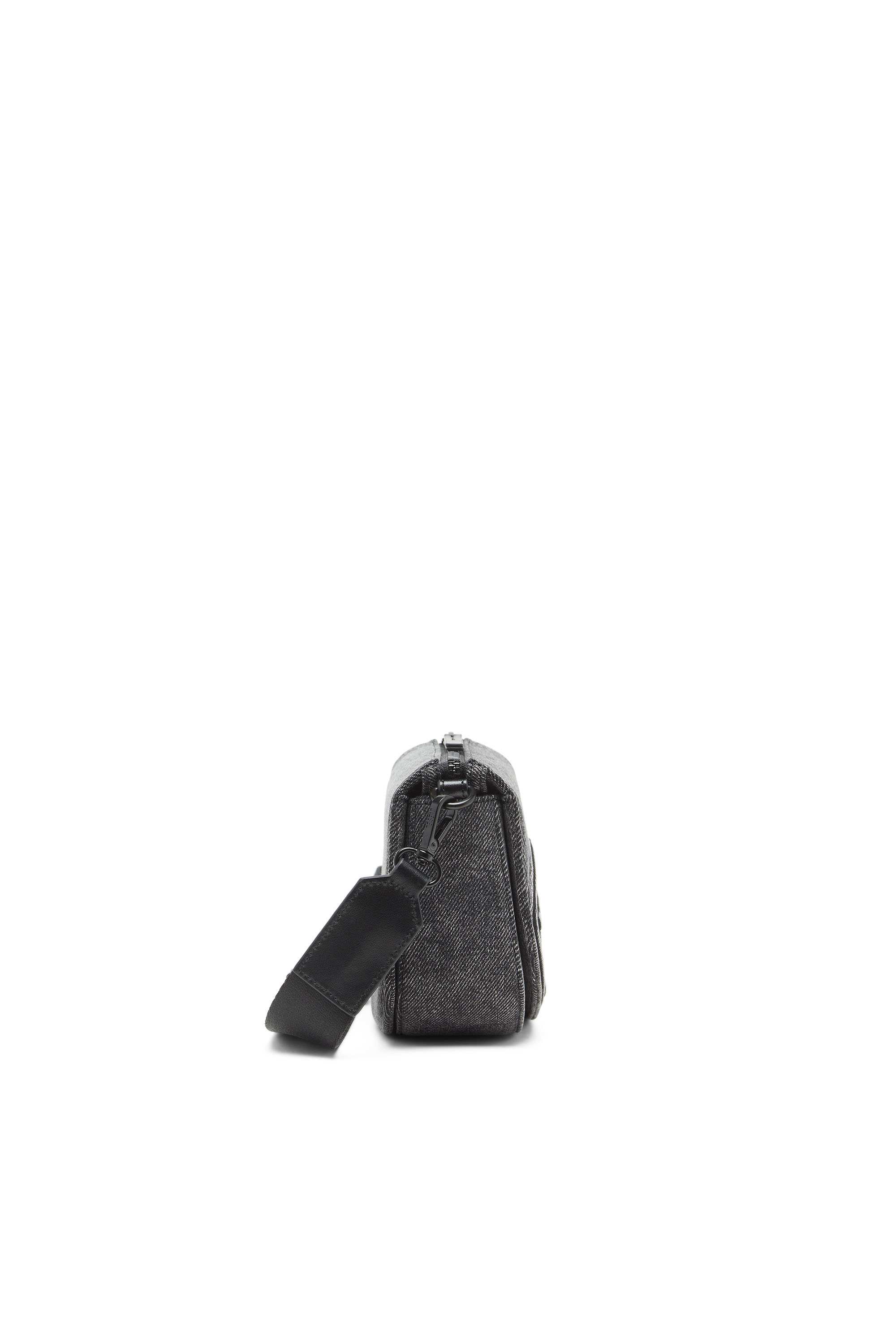 Grey 1DR-Camera bag in washed denim