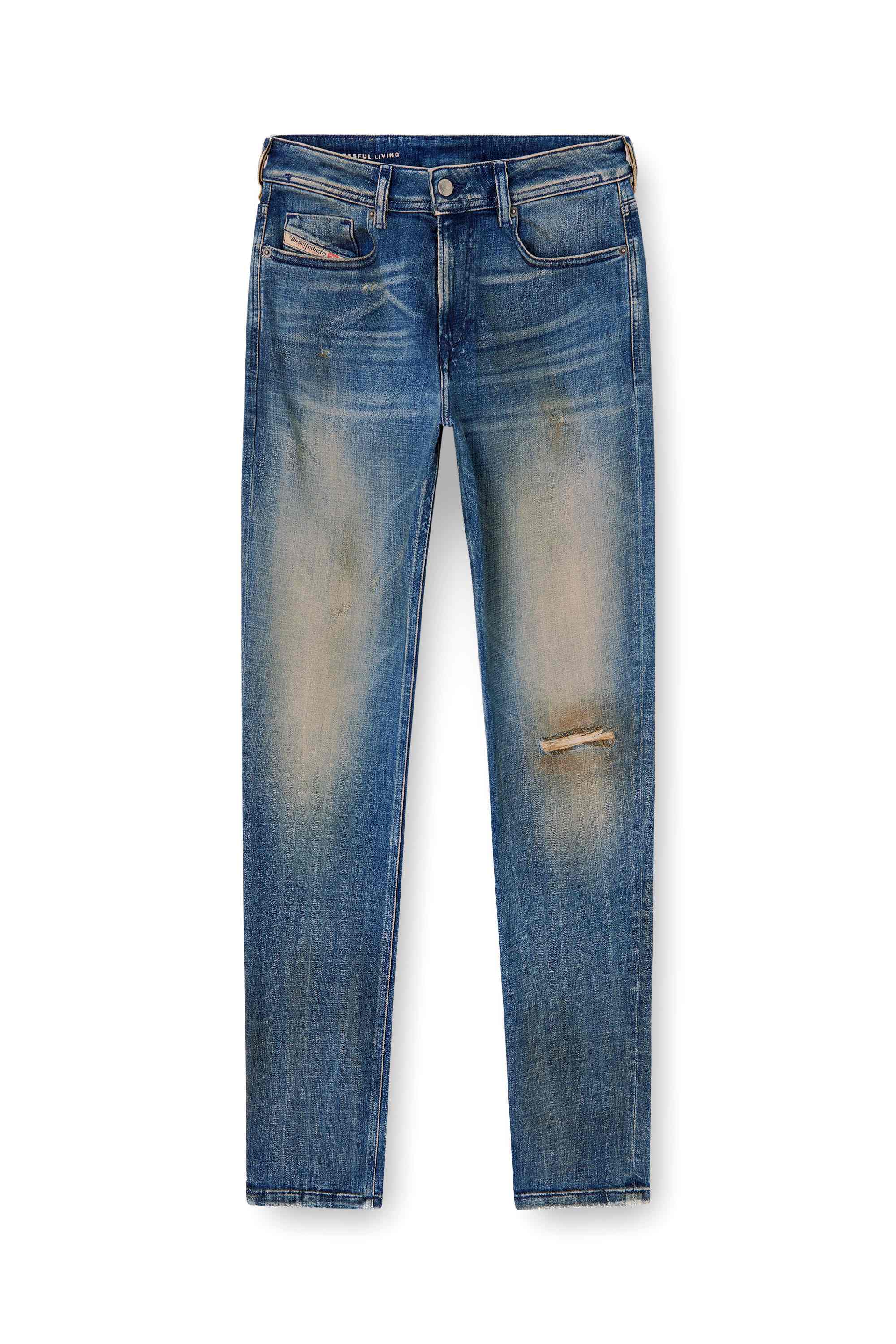 Mid Blue Skinny Fit Jeans - 1979 Sleenker