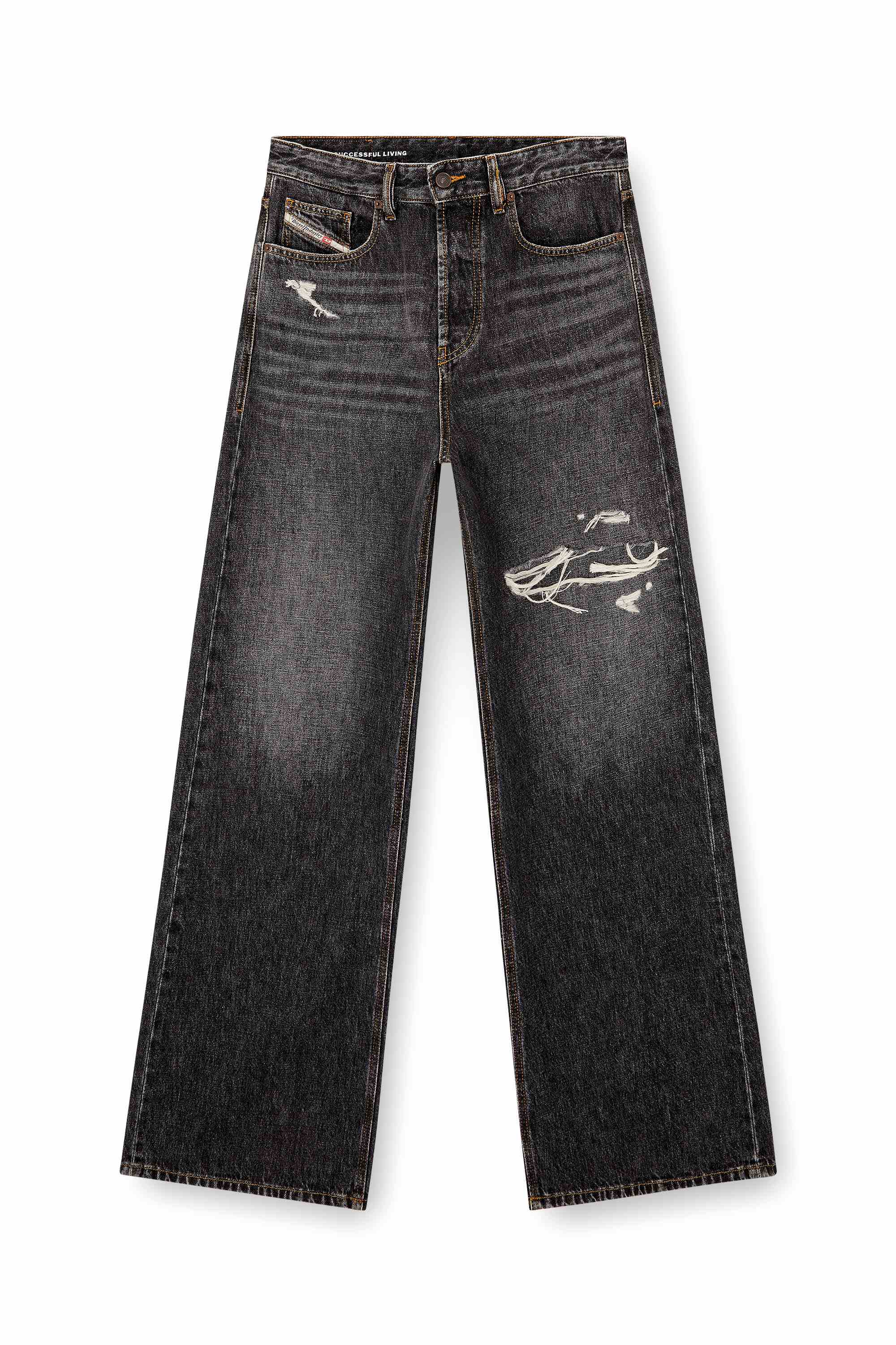 Dark Grey Relaxed Fit Jeans - D-Rise | DIESEL India New Website