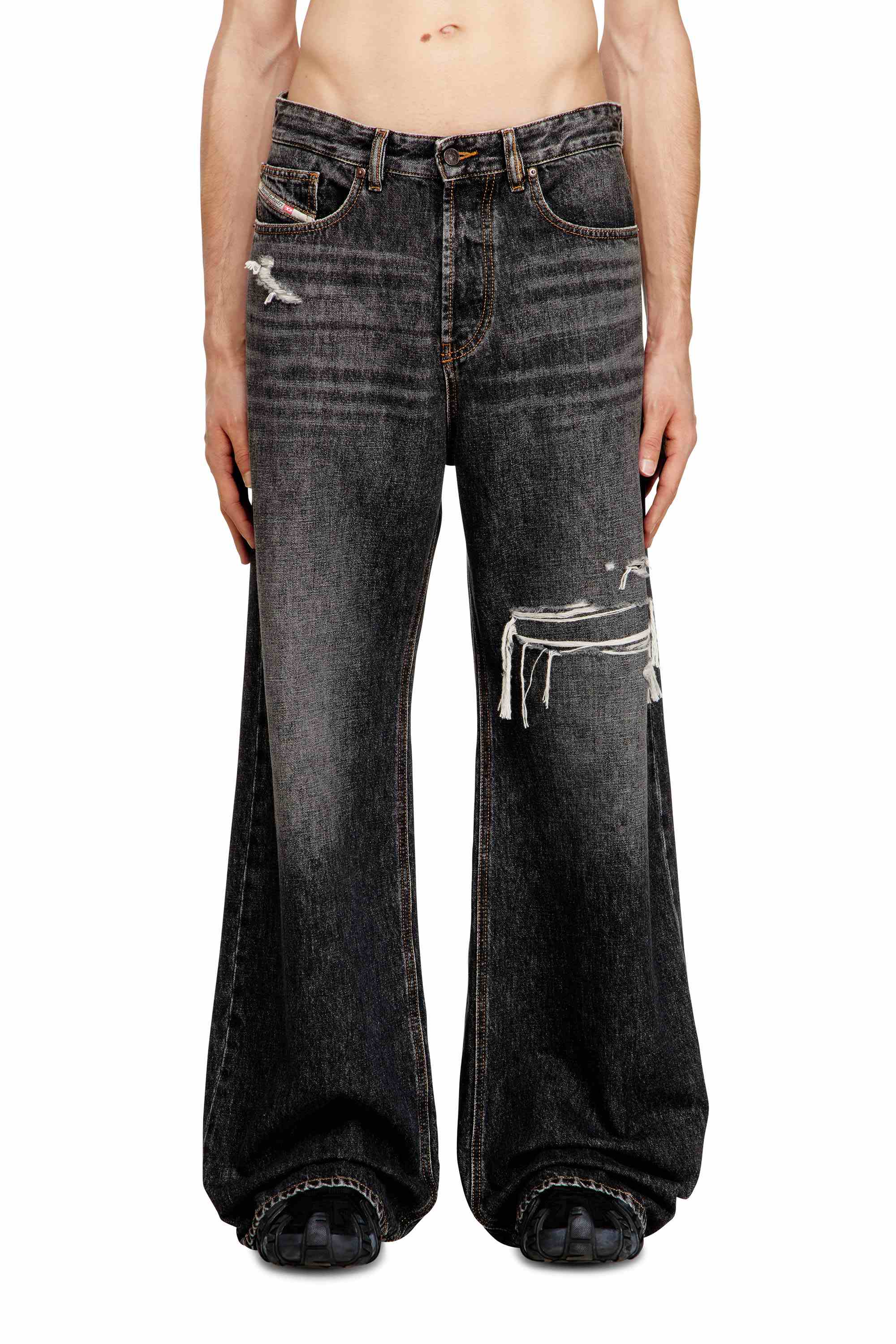 Dark Grey Relaxed Fit Jeans - D-Rise | DIESEL India New Website
