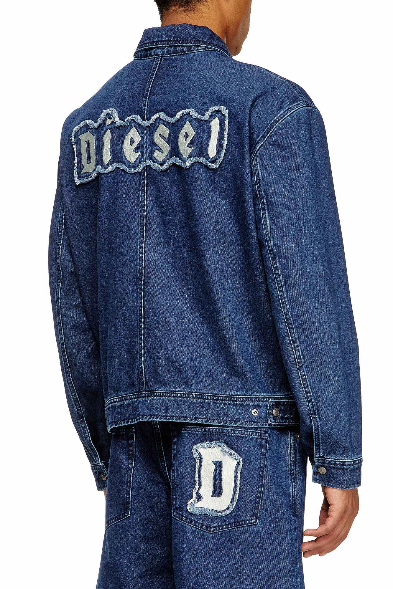 Blue Regular Fit Jacket - Rekal-Dm