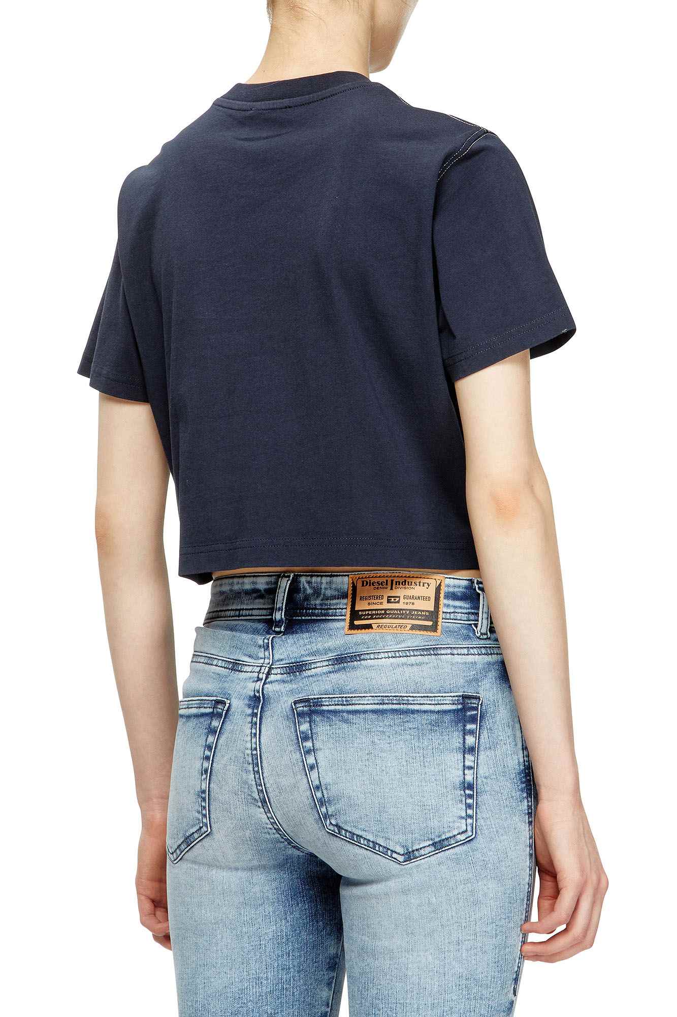 Blue Women T-Shirts T-REG-CR-33