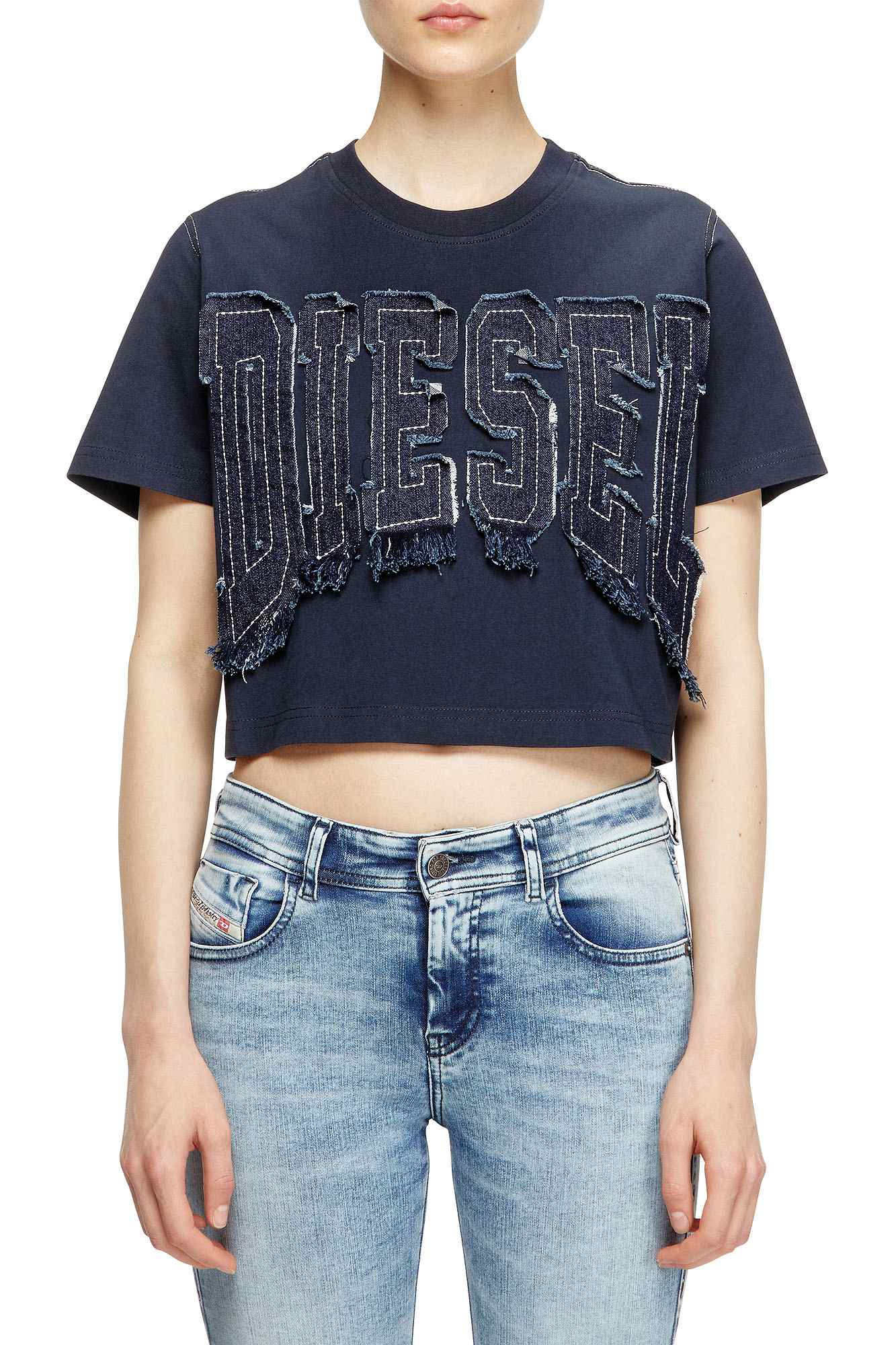 Blue Women T-Shirts T-REG-CR-33