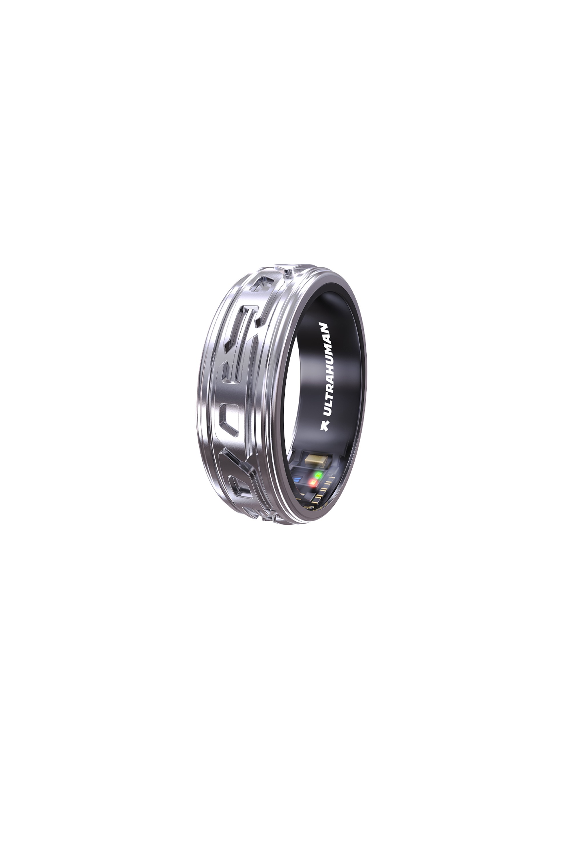 Smart ring in shiny silver- Ultra Human